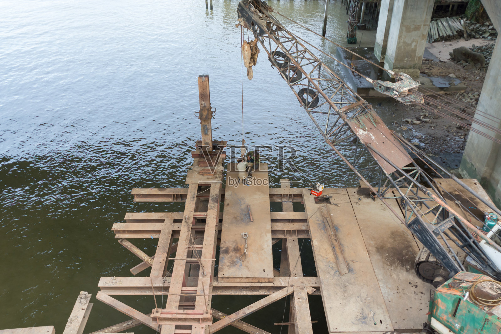 移动式起重机照片摄影图片