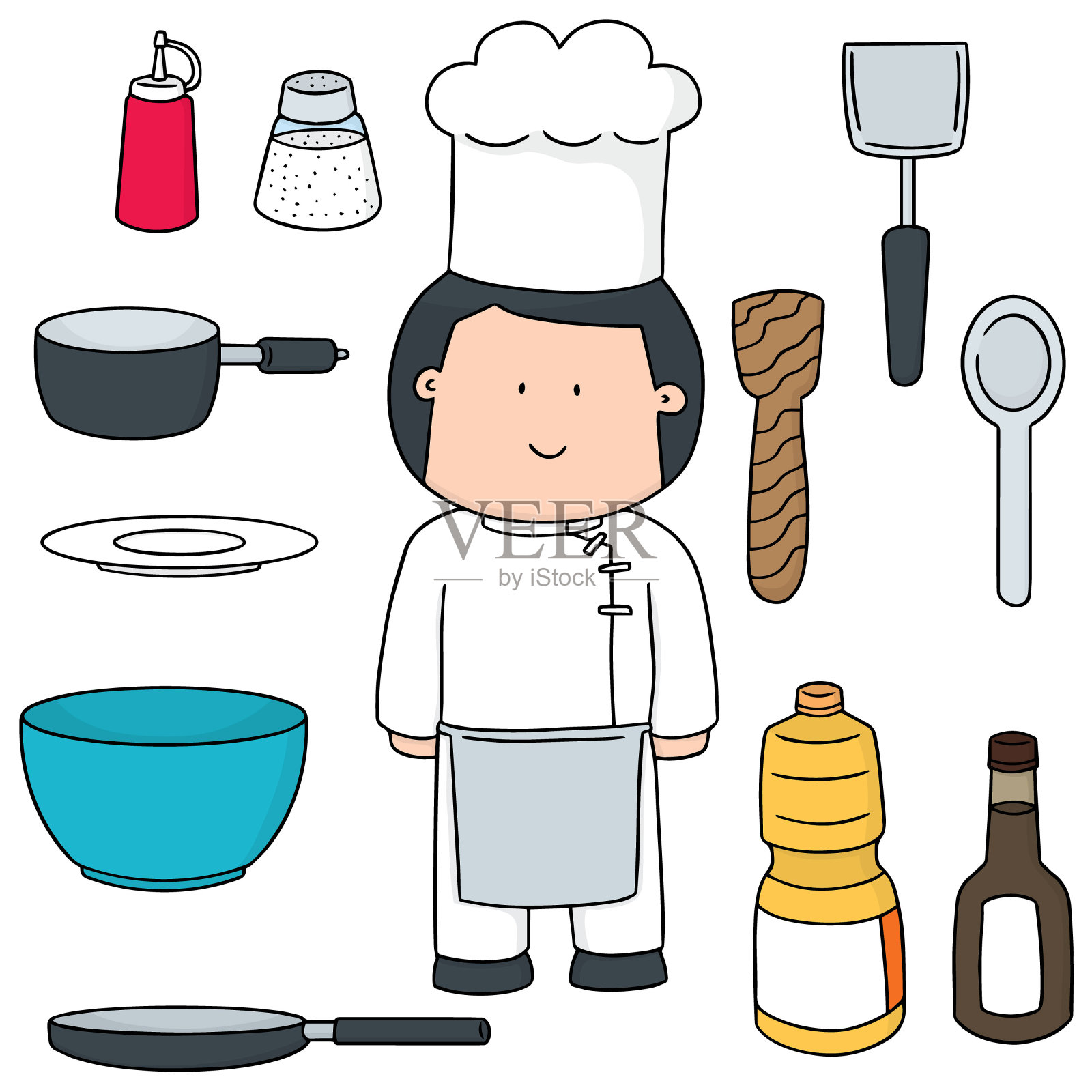 老板插画图片素材