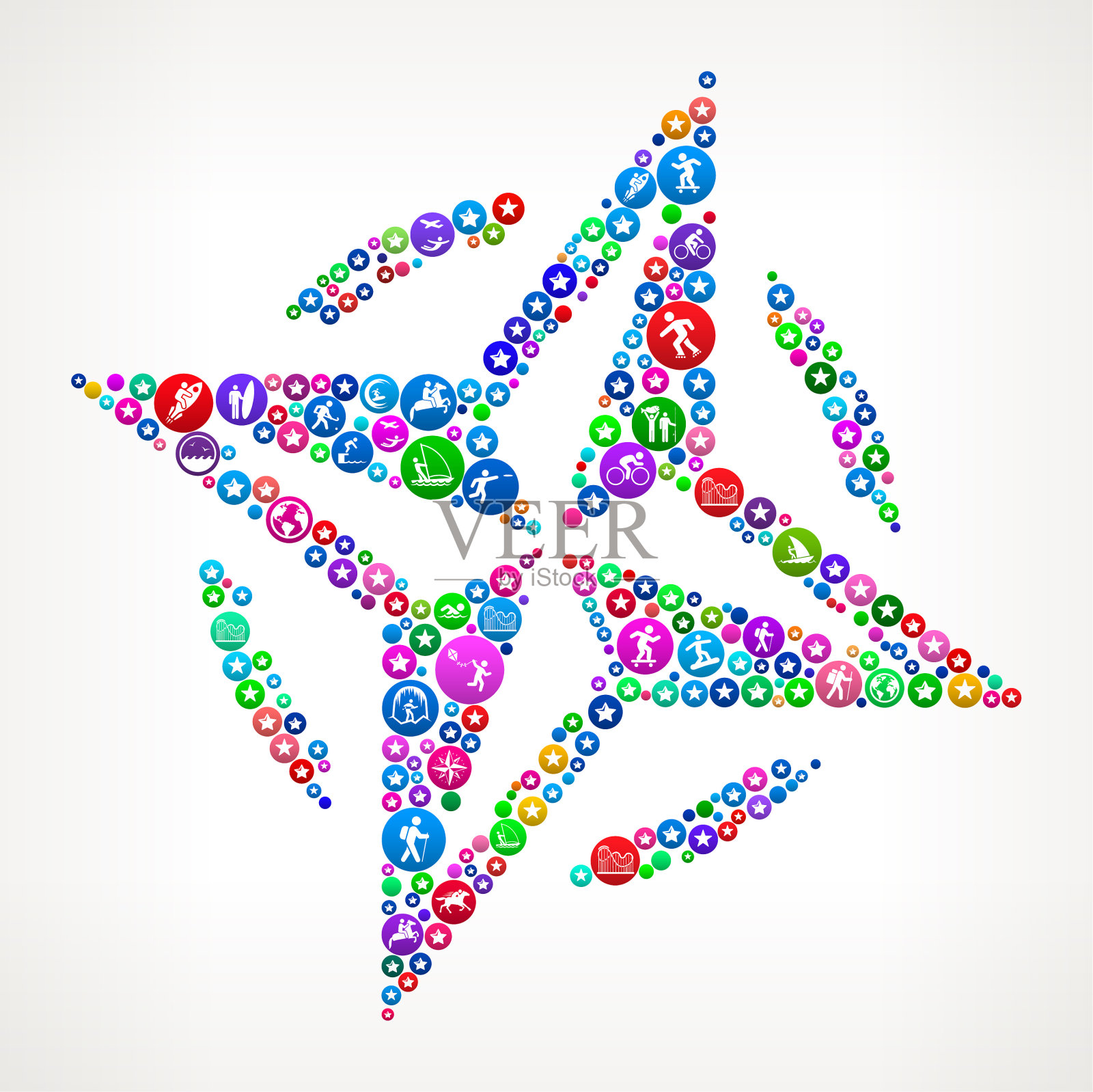 罗盘探险旅行矢量图标图案插画图片素材