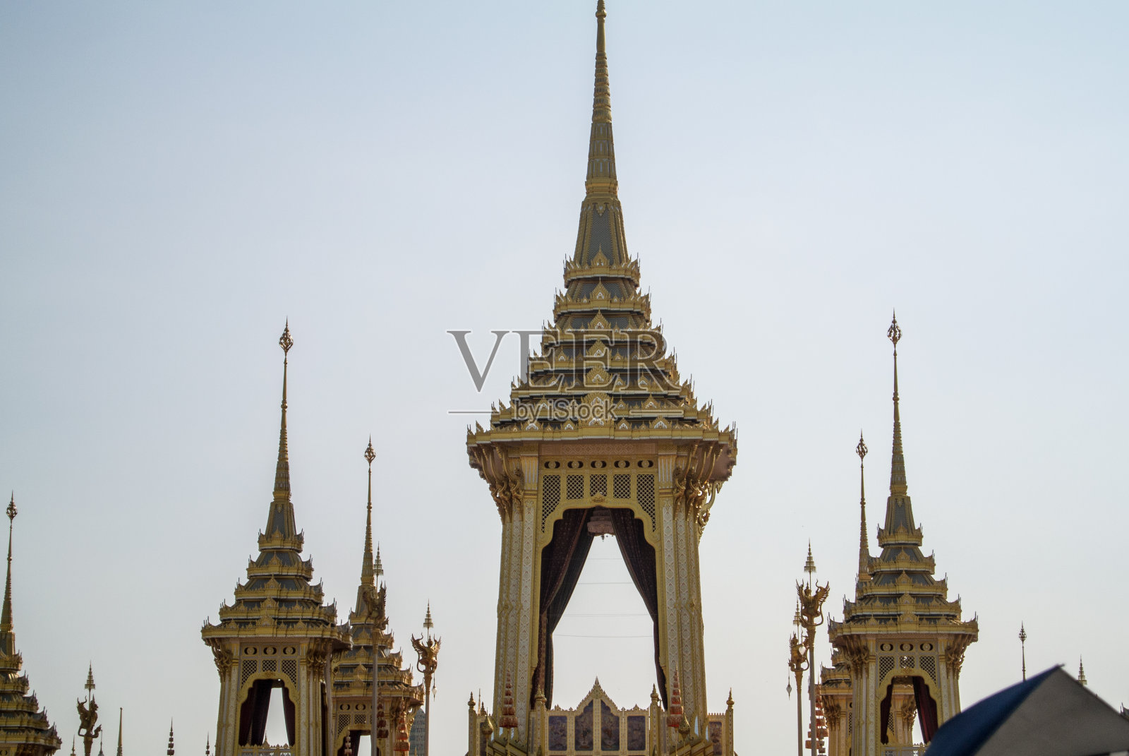 为泰国国王拉玛九世装饰火葬场照片摄影图片