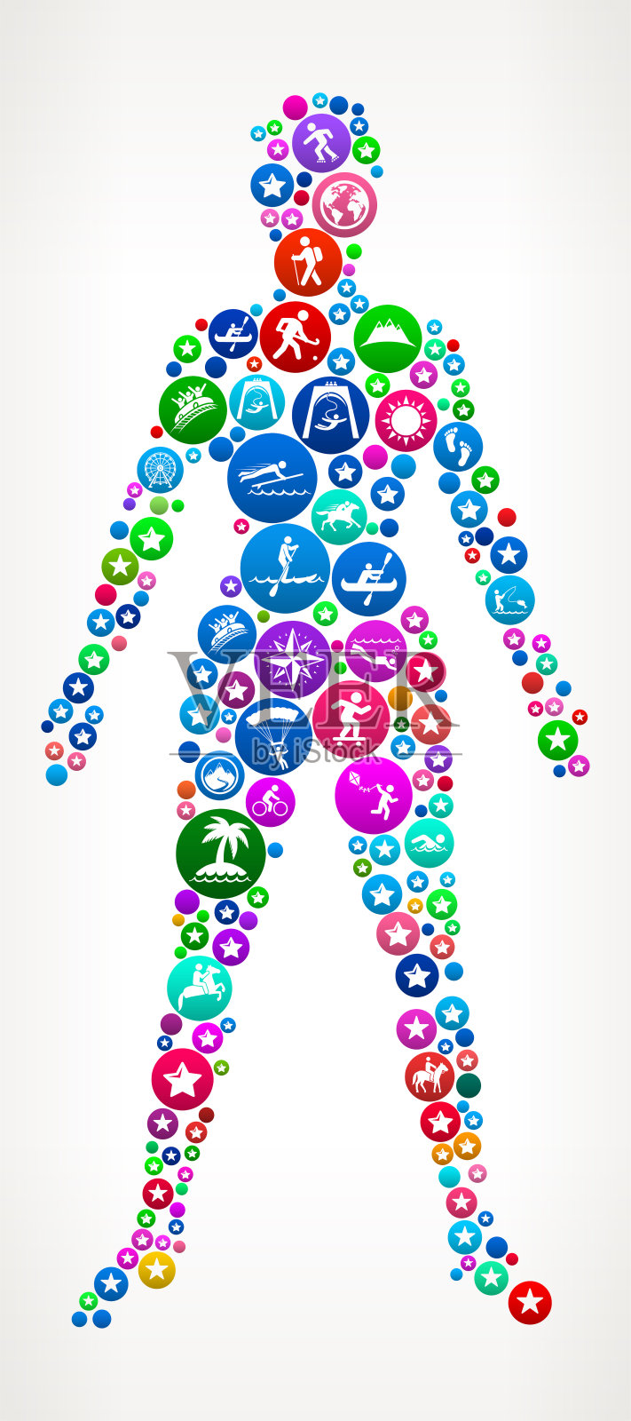 人体冒险旅行矢量图标模式插画图片素材