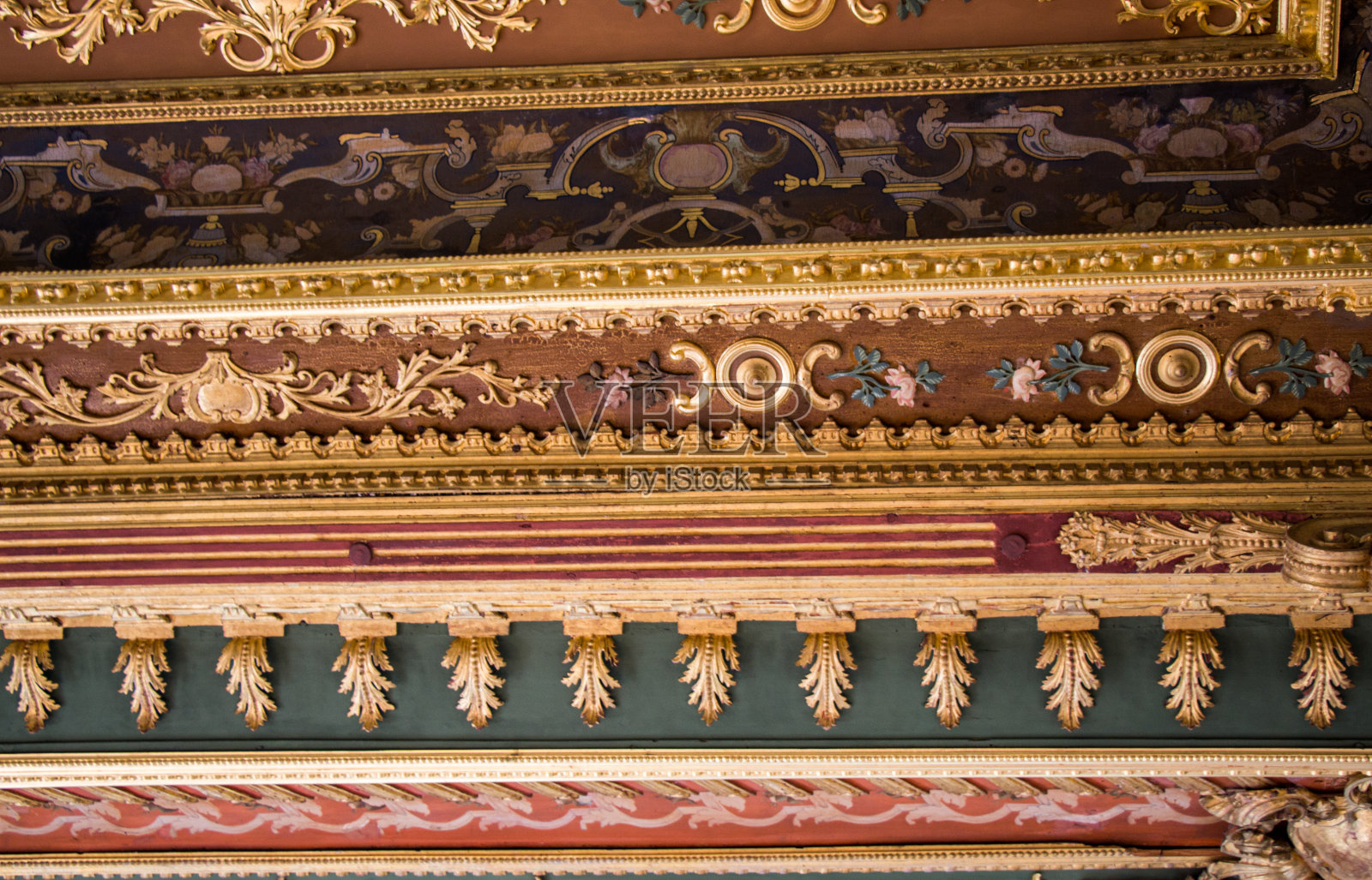 奥斯曼时代的花卉艺术图案照片摄影图片