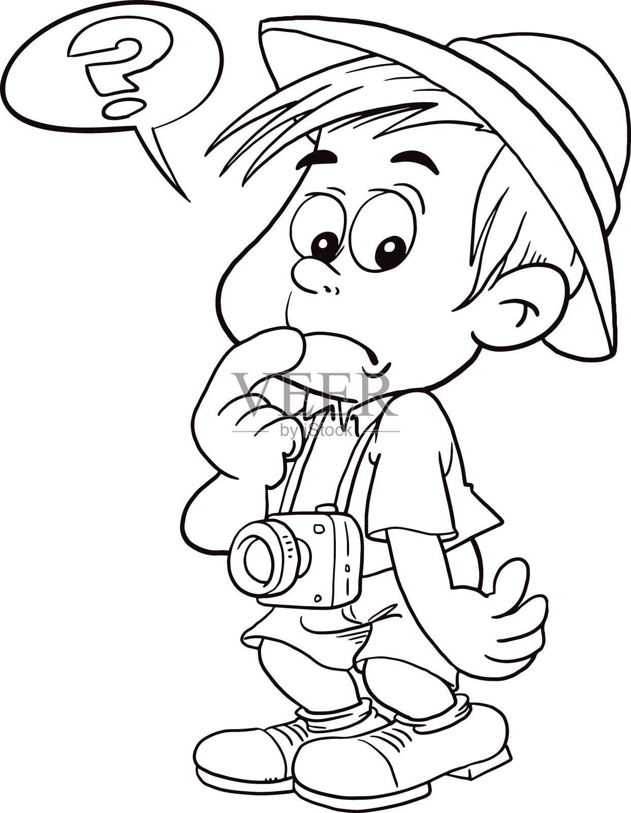 作为游客的孩子设计元素图片