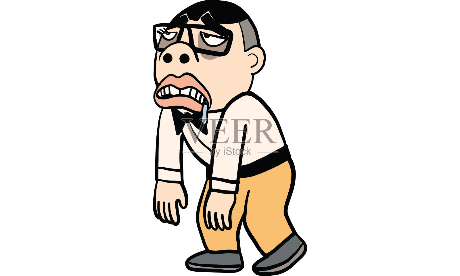 人的动作卡通，向量插画图片素材