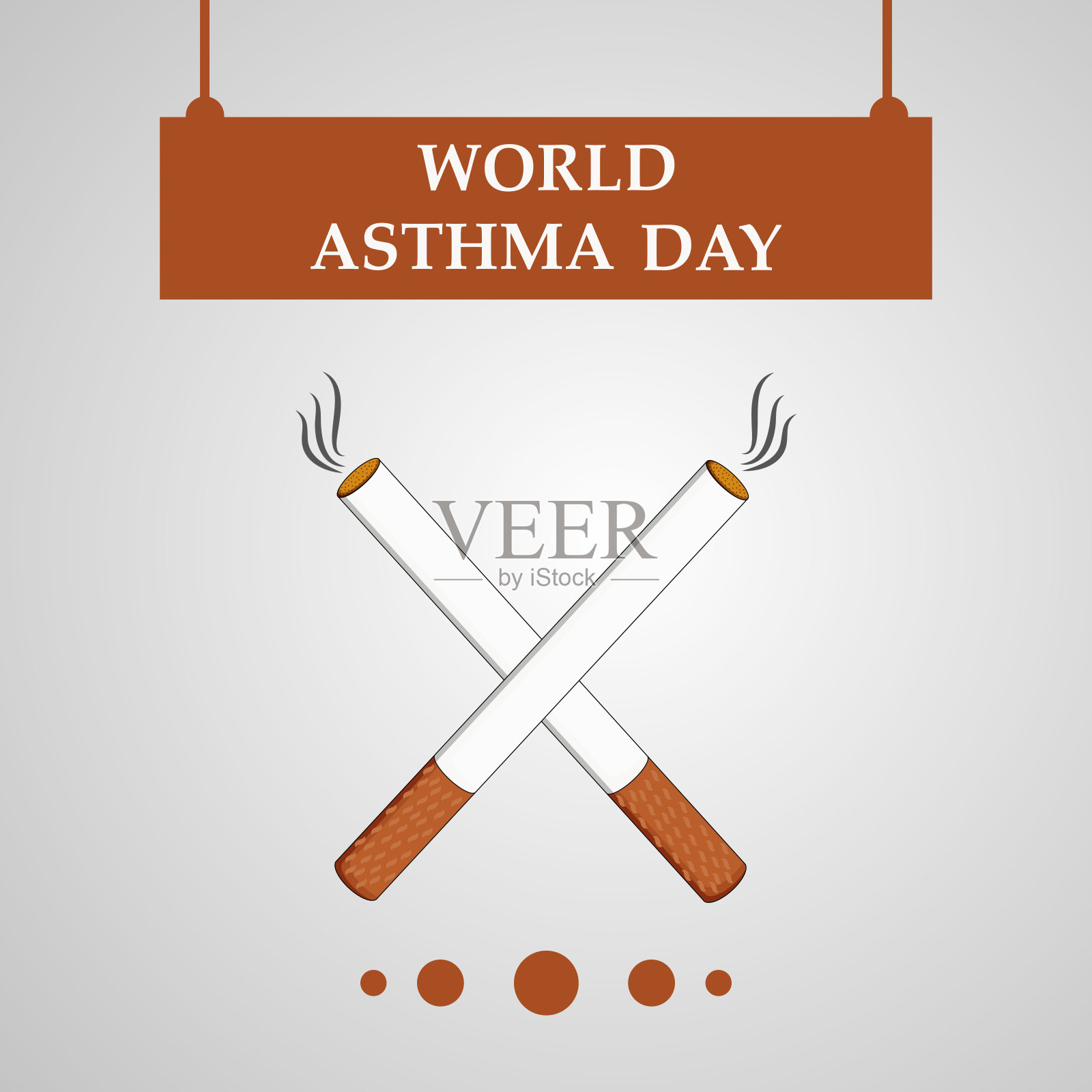 哮喘日背景插图插画图片素材