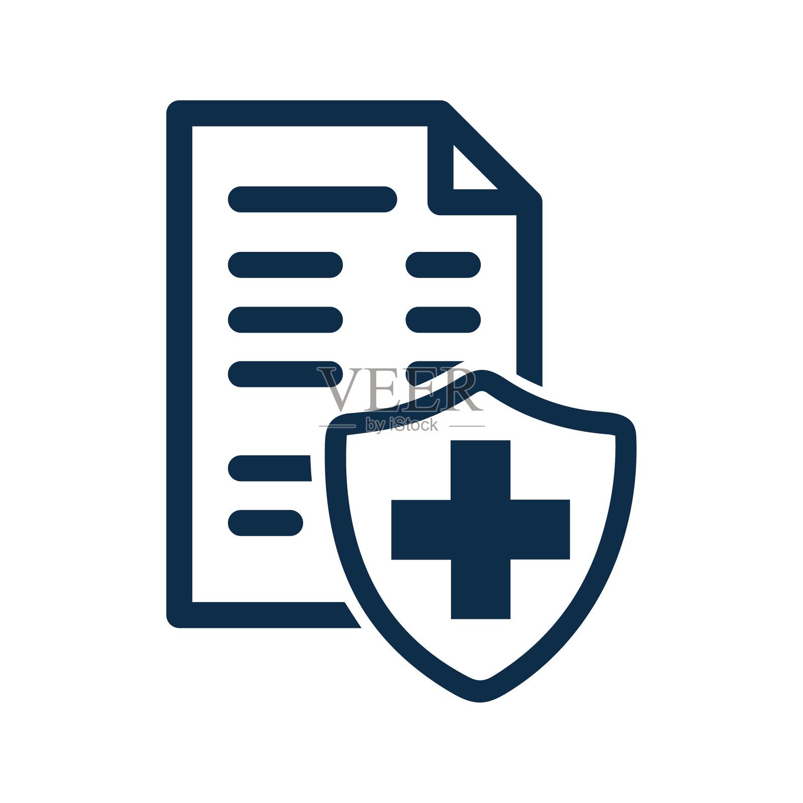 医疗保险的图标插画图片素材