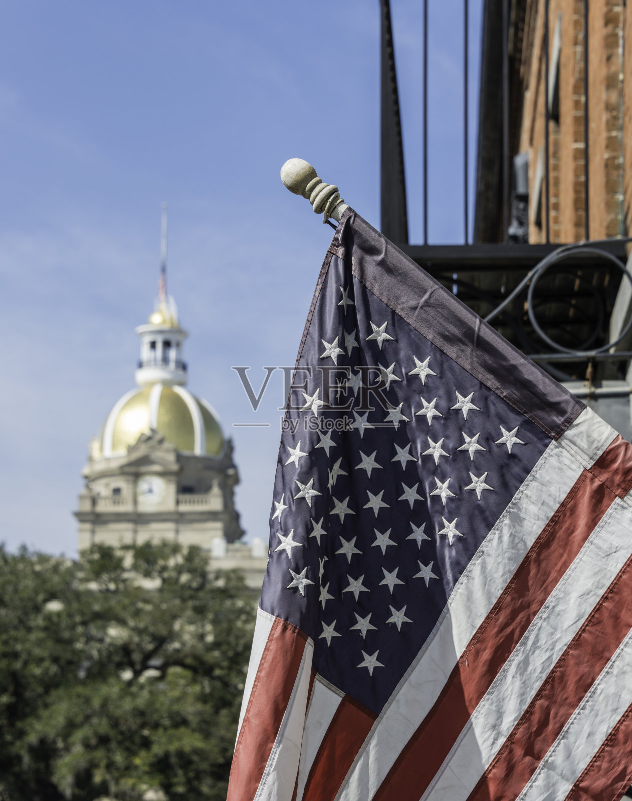 乔治亚州萨凡纳的Factors Walk照片摄影图片