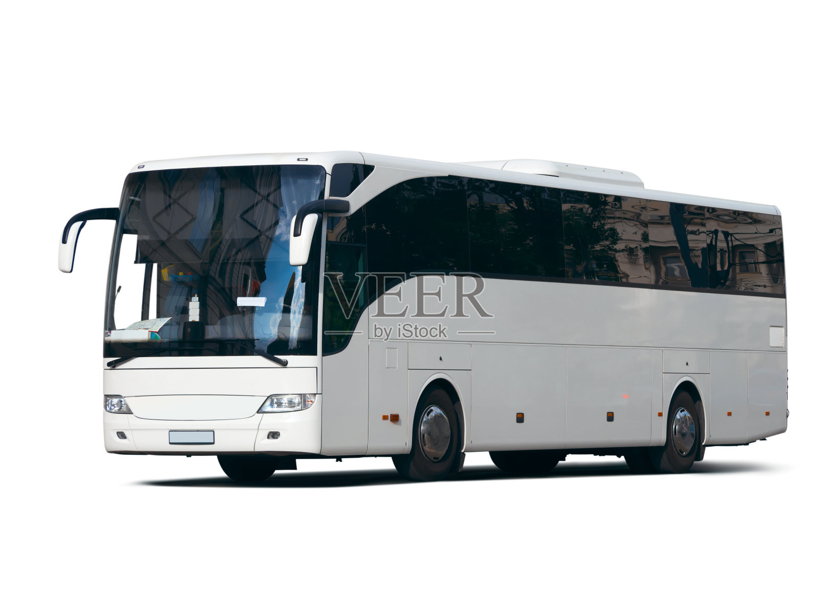 白色旅游车照片摄影图片