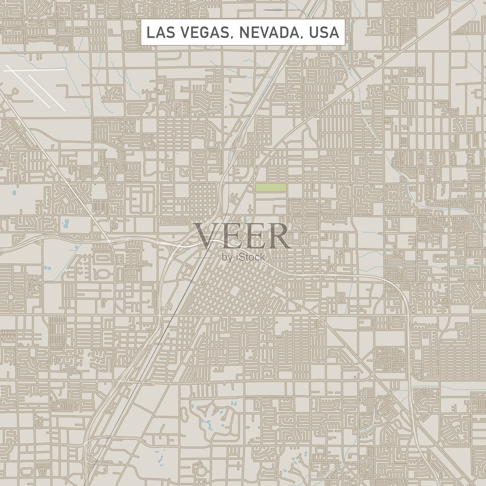内华达州拉斯维加斯美国城市街道地图插画图片素材