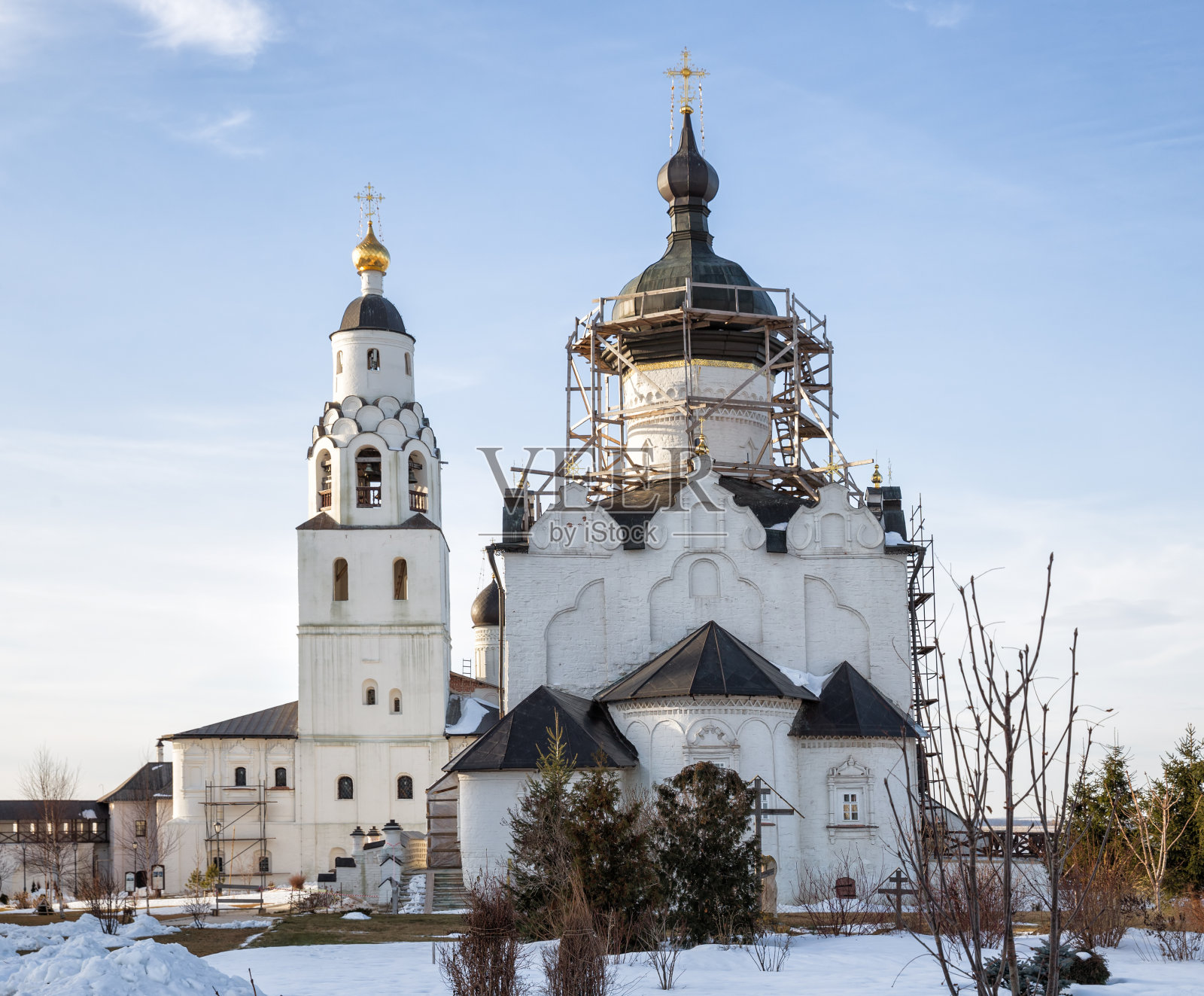 俄罗斯斯维亚日斯克的圣母升天修道院照片摄影图片