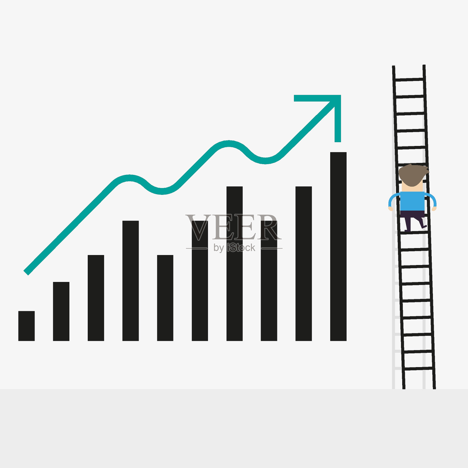 成功的概念插画图片素材