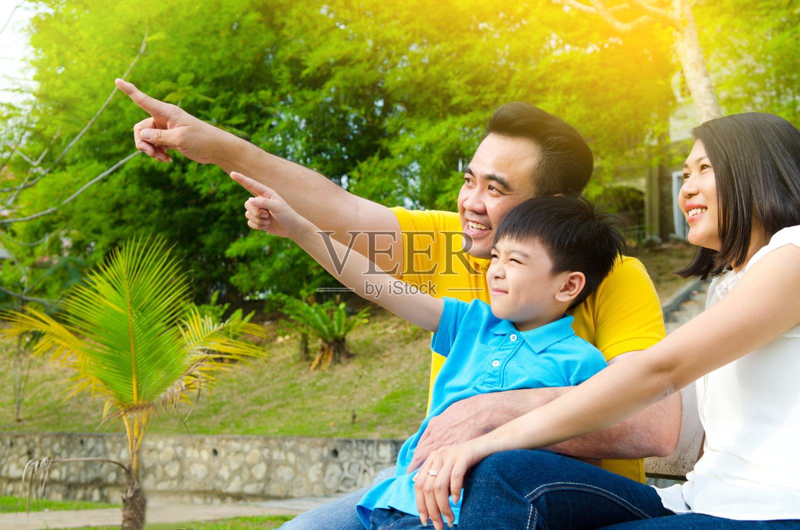 亚洲的家庭照片摄影图片