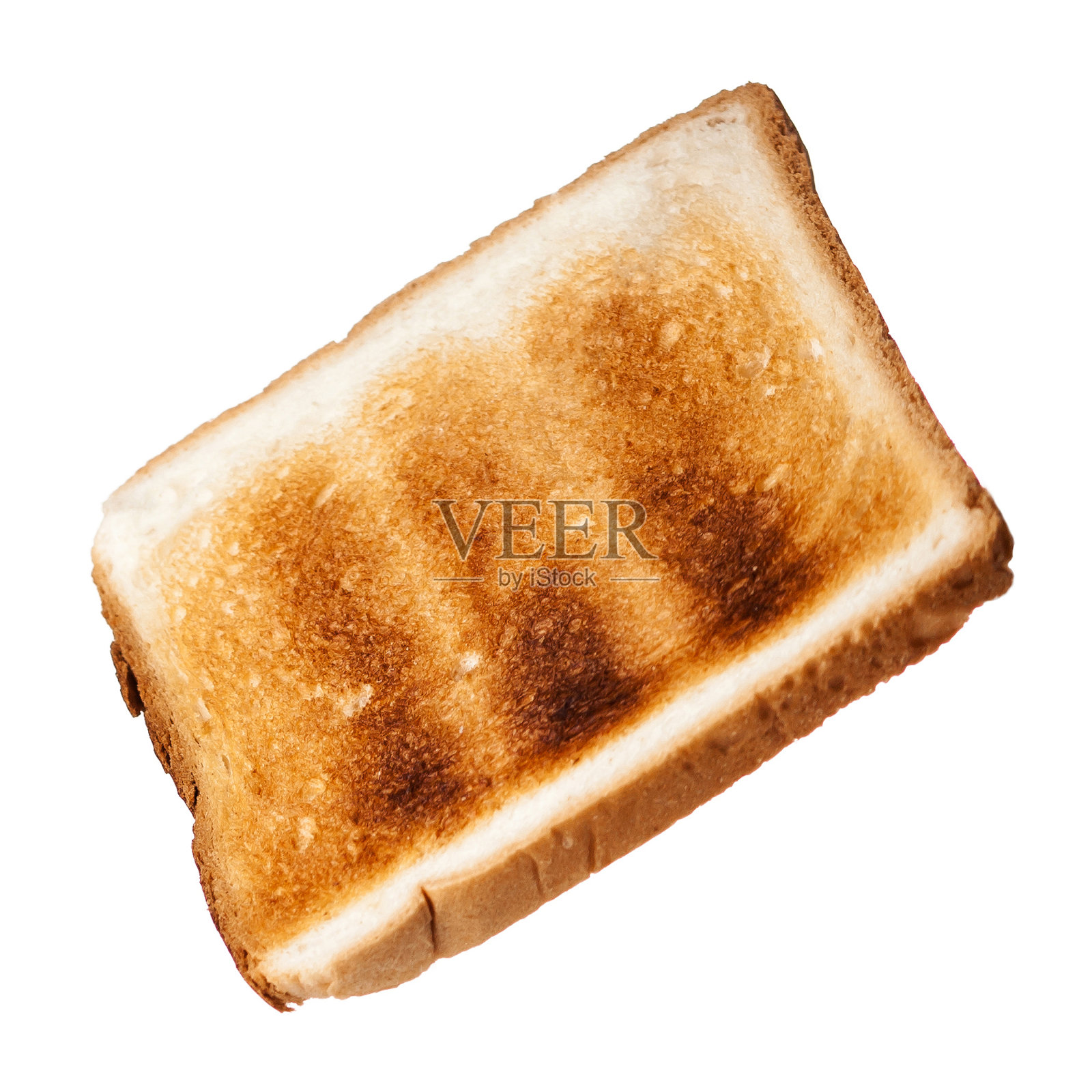 早餐烤面包片（白色背景）照片摄影图片