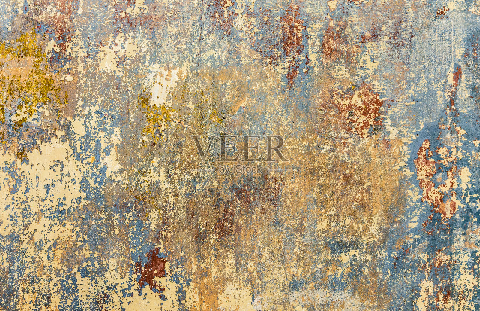 旧房子的旧墙，色彩残留照片摄影图片