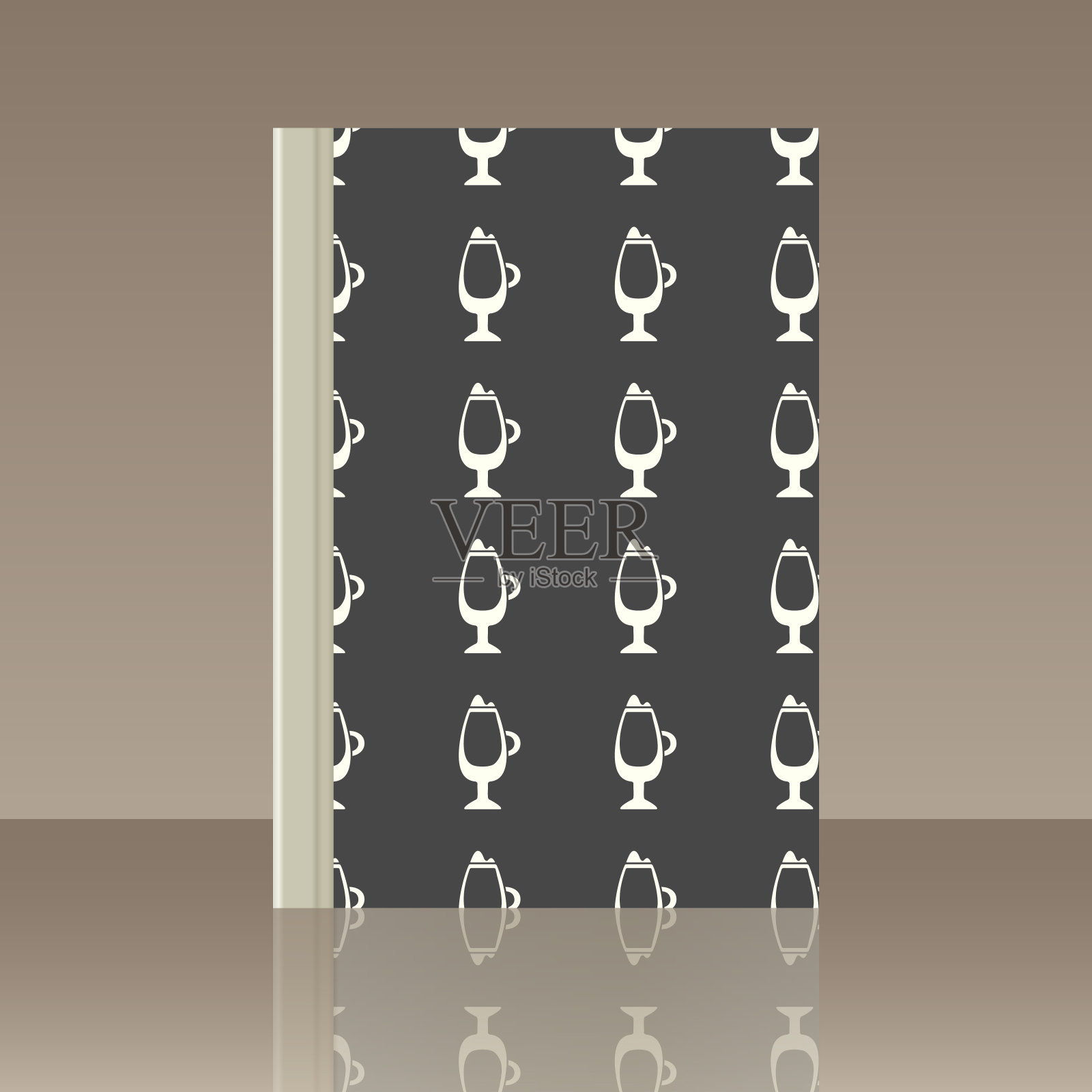 咖啡和书。物体的真实形象插画图片素材