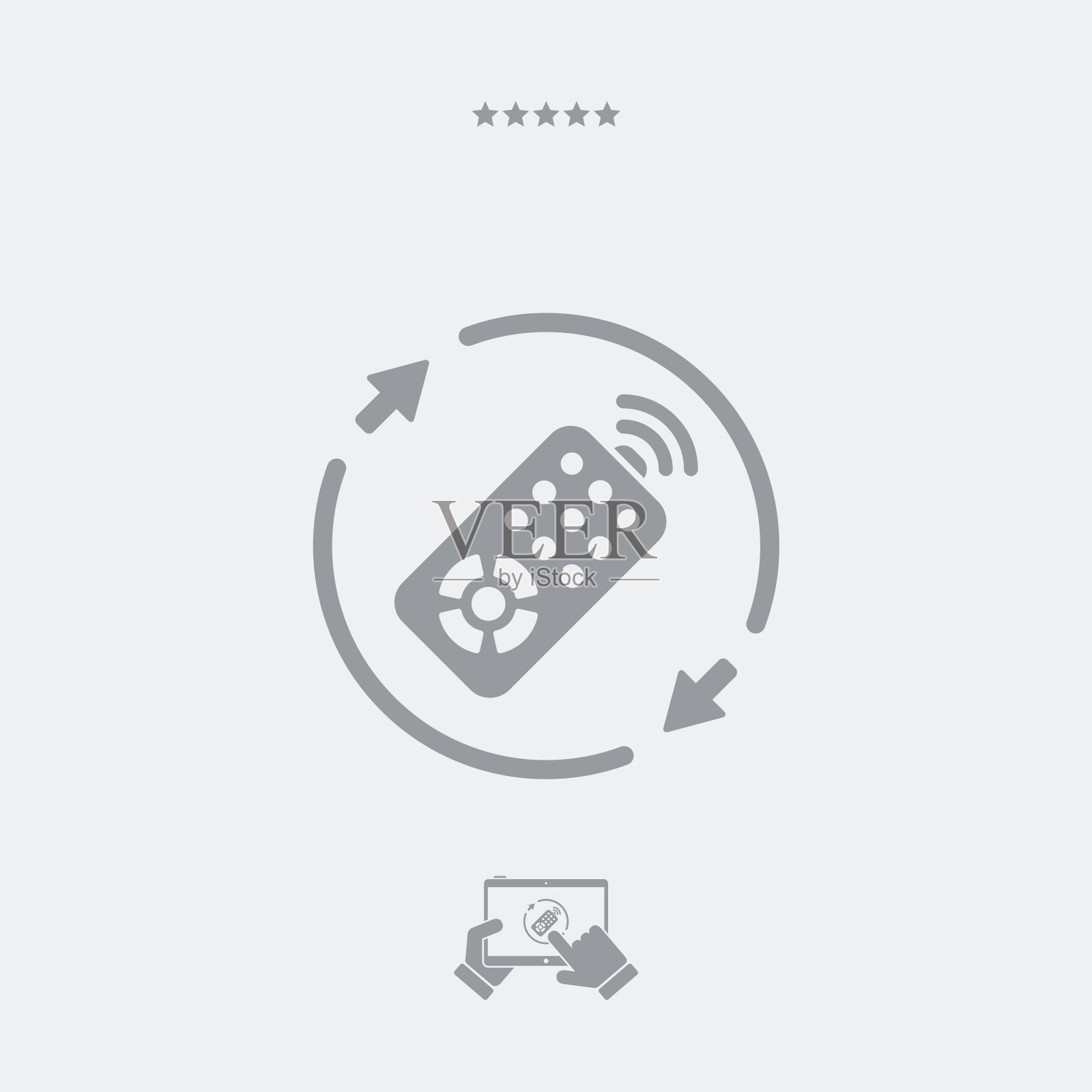 远程控制插画图片素材