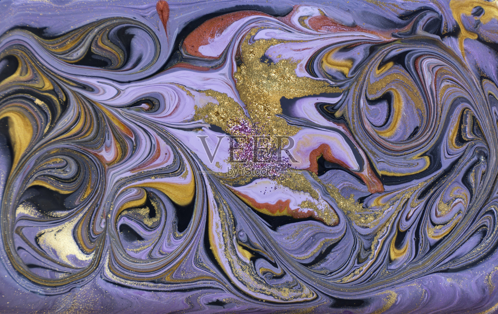 大理石抽象丙烯酸背景。紫色大理石花纹艺术品纹理。大理石的连锁模式。插画图片素材