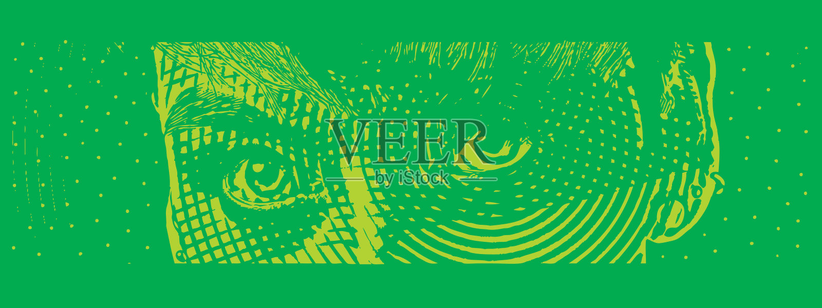 女超级英雄反派眼睛的特写插画图片素材