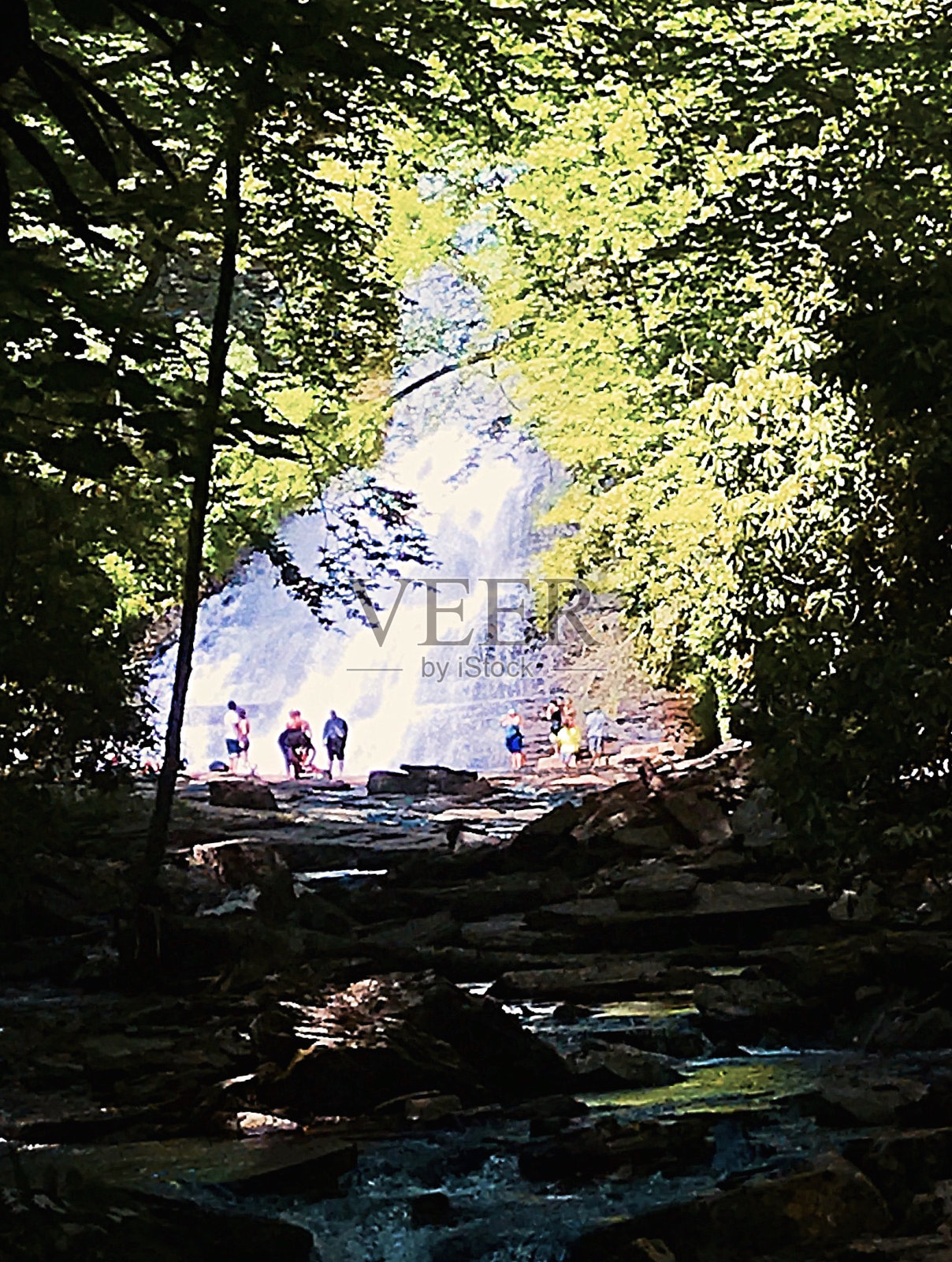 瀑布,彭布罗克,弗吉尼亚州照片摄影图片