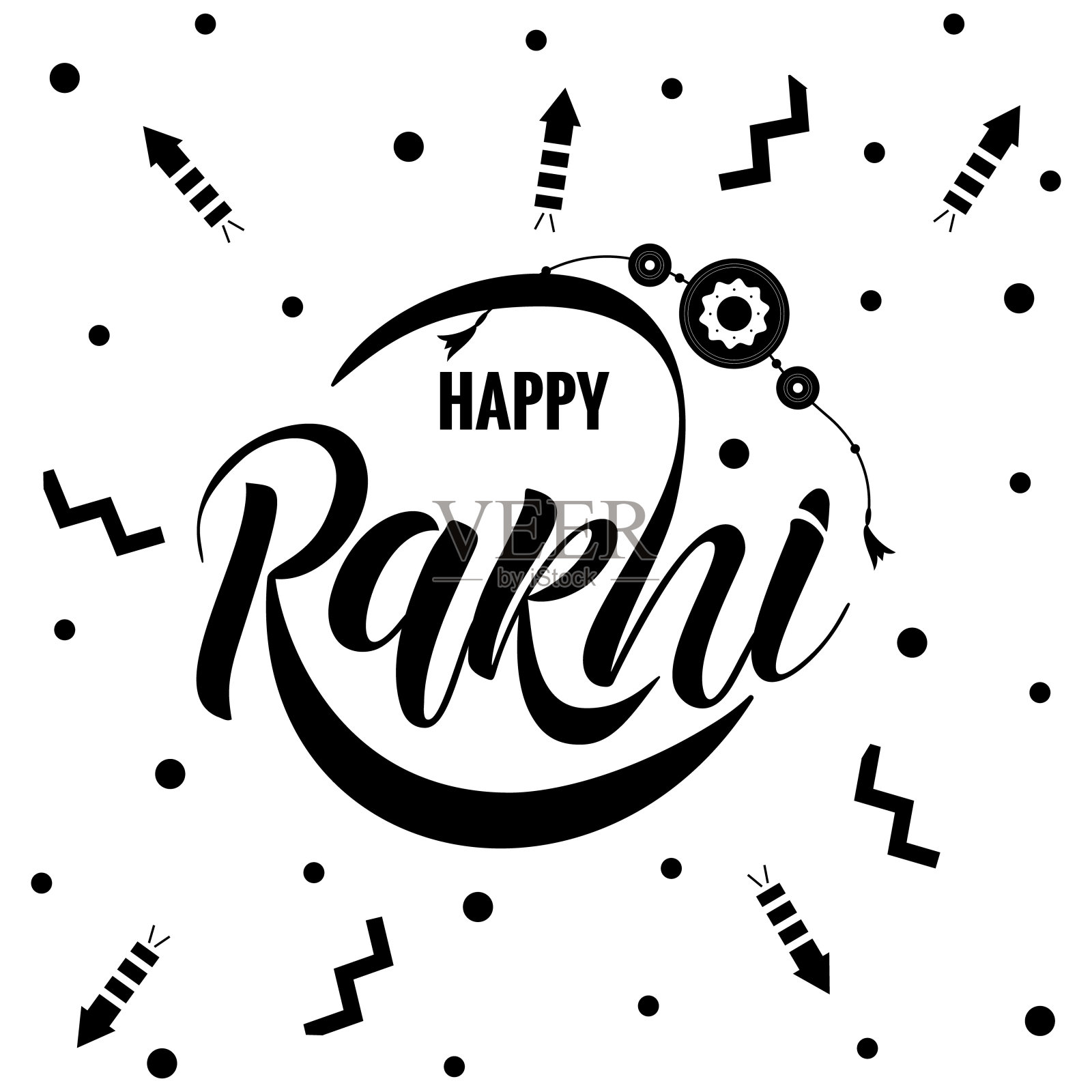 拉克希印刷字体海报设计模板素材