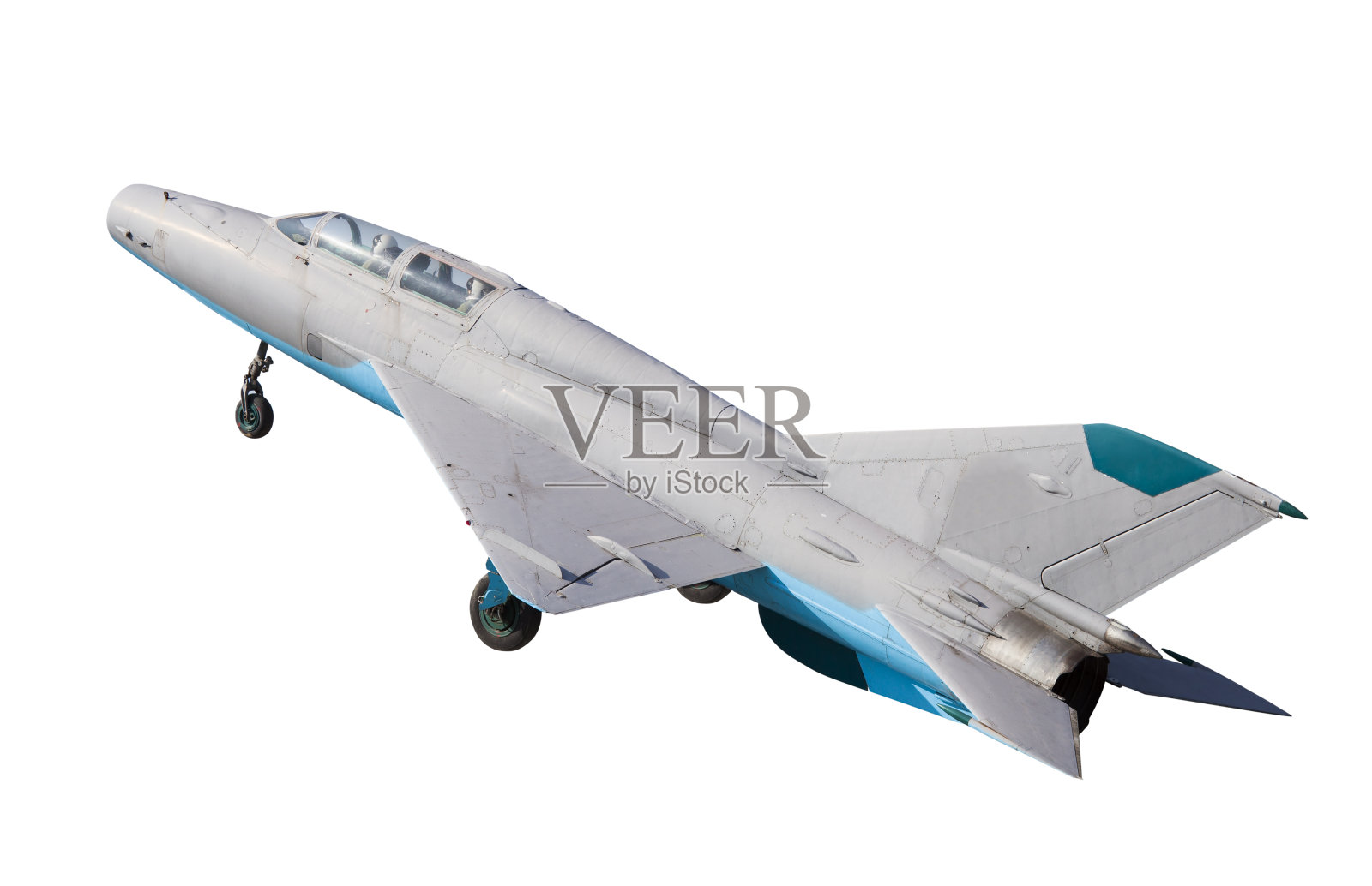 军用飞机被白色隔离照片摄影图片