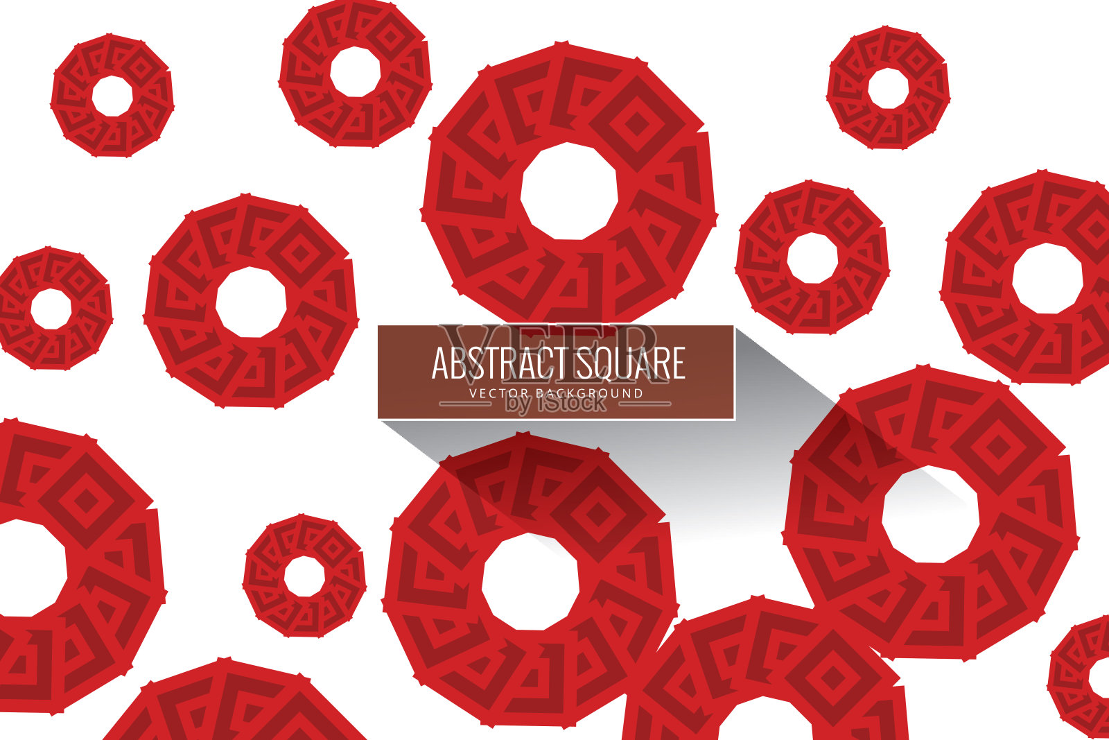 矢量红色镶嵌背景插画图片素材