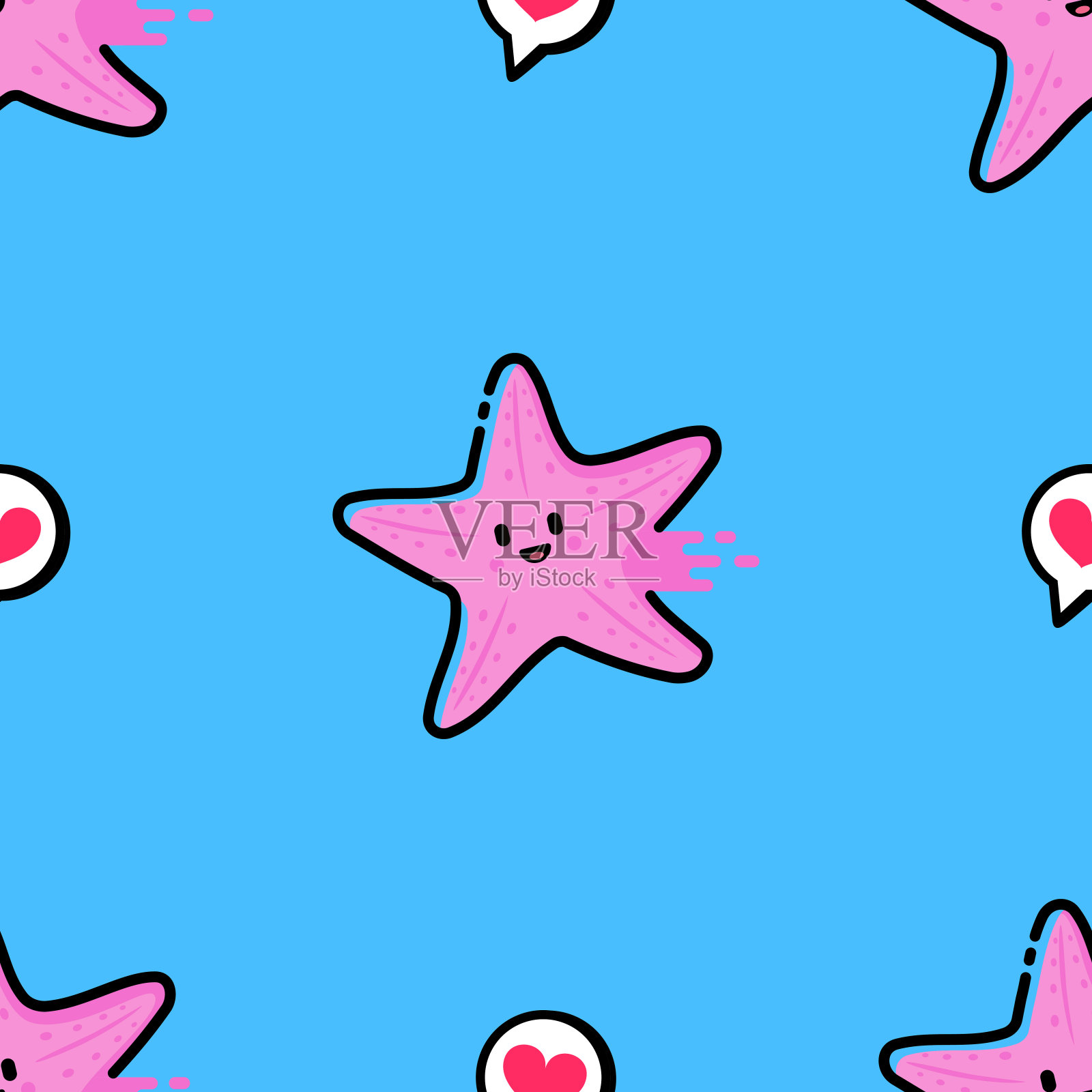 海星模式插画图片素材