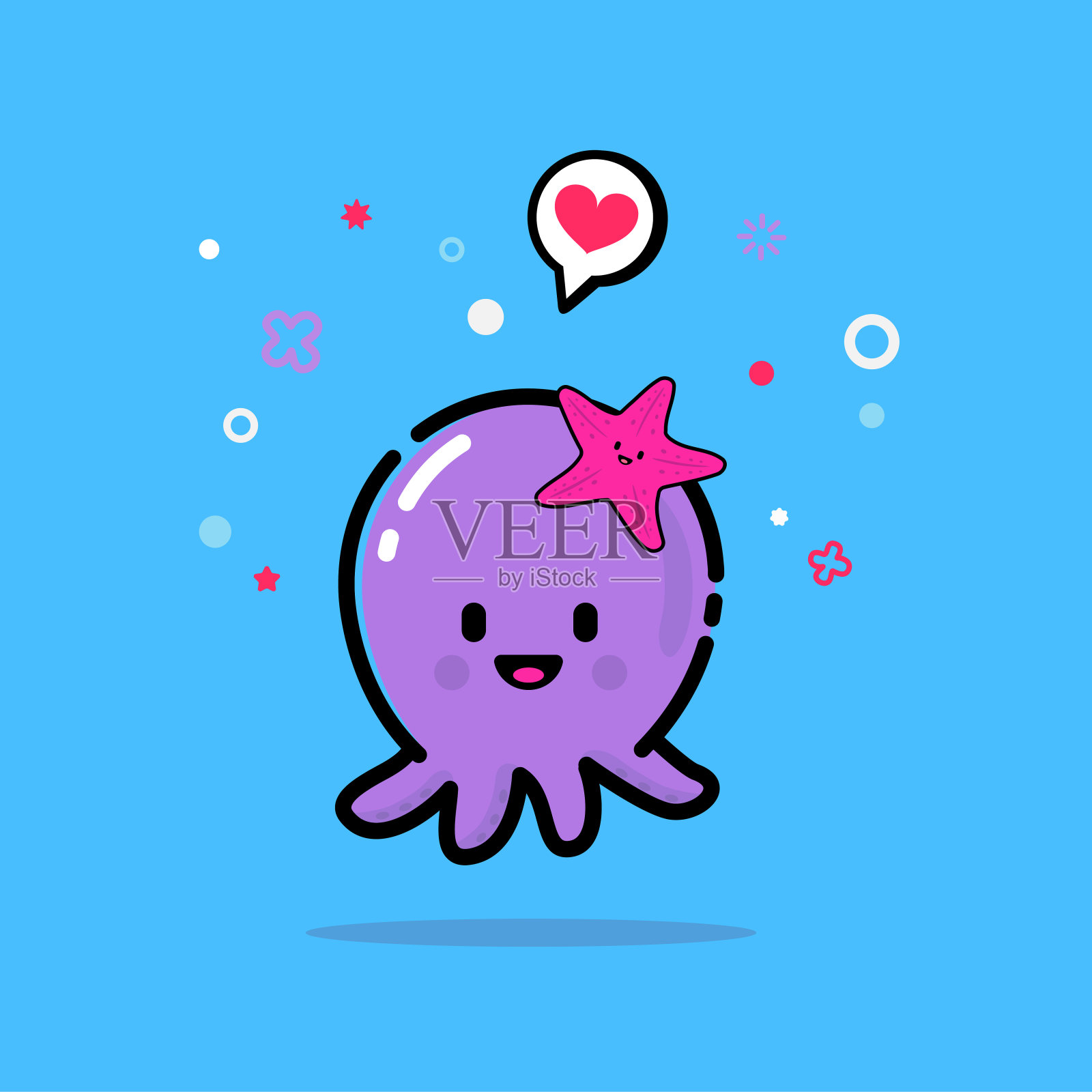 章鱼设计元素图片