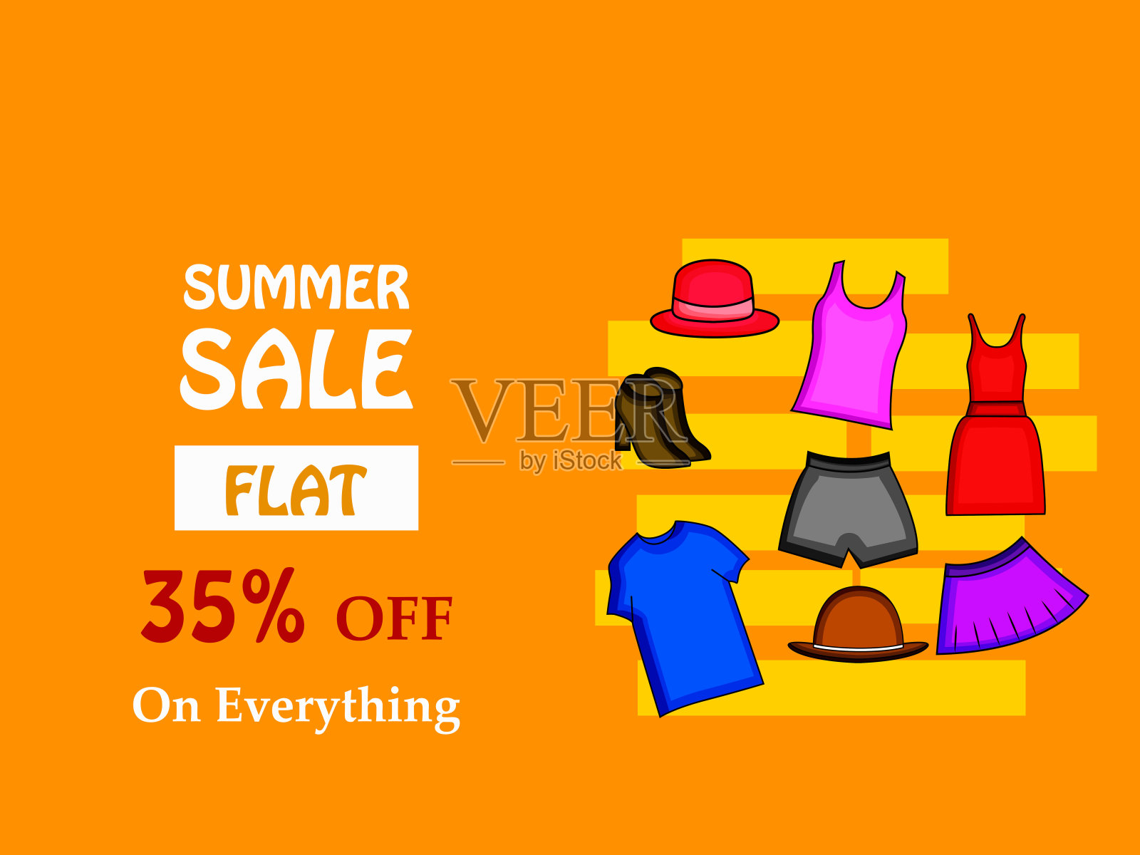 夏季背景插图插画图片素材