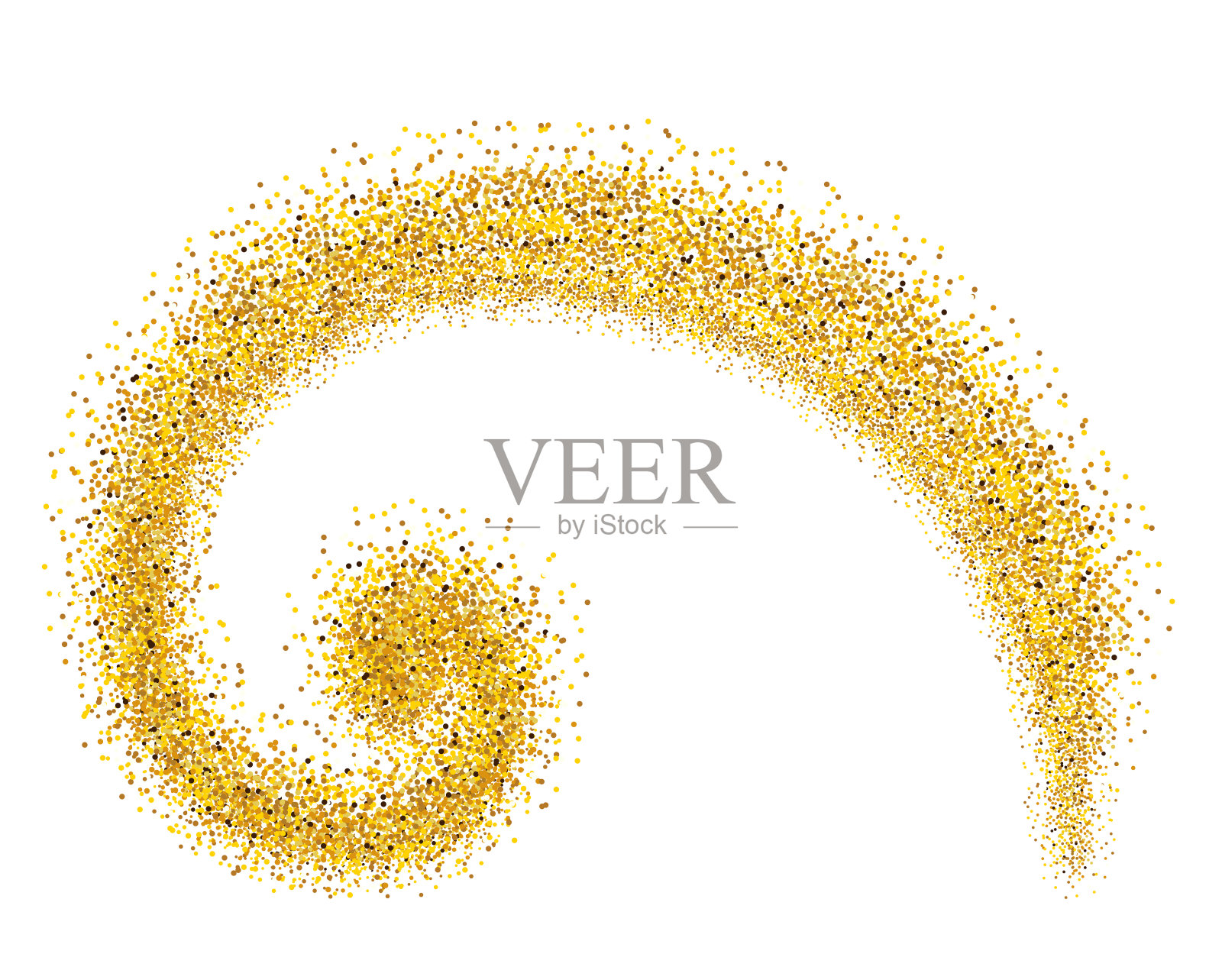 金色细条纹是根据斐波那契比例制作的插画图片素材