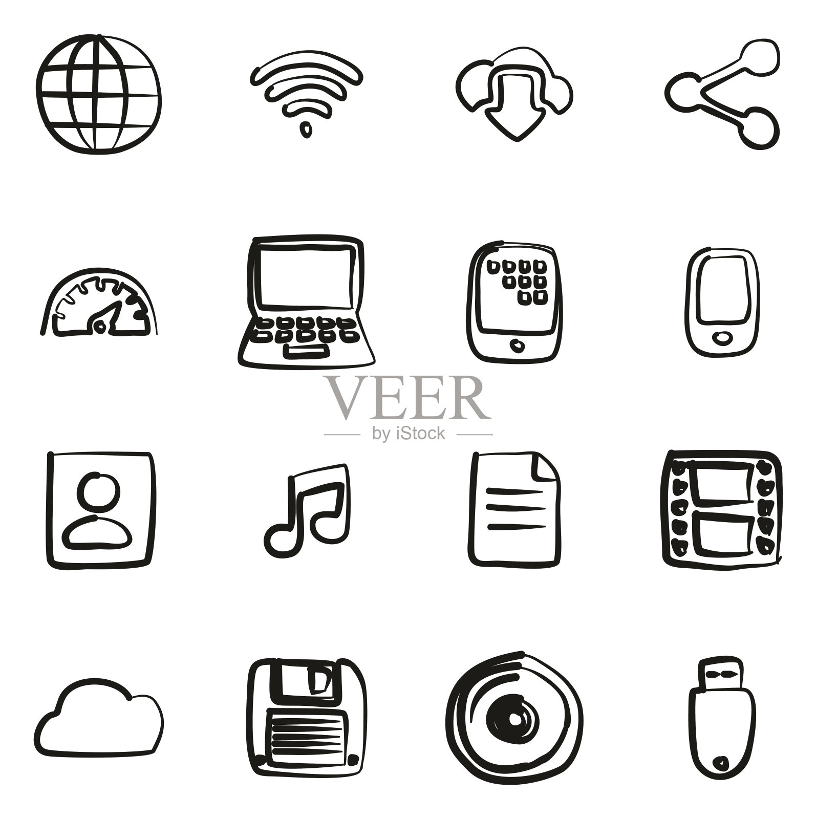 下载图标徒手画的图标素材