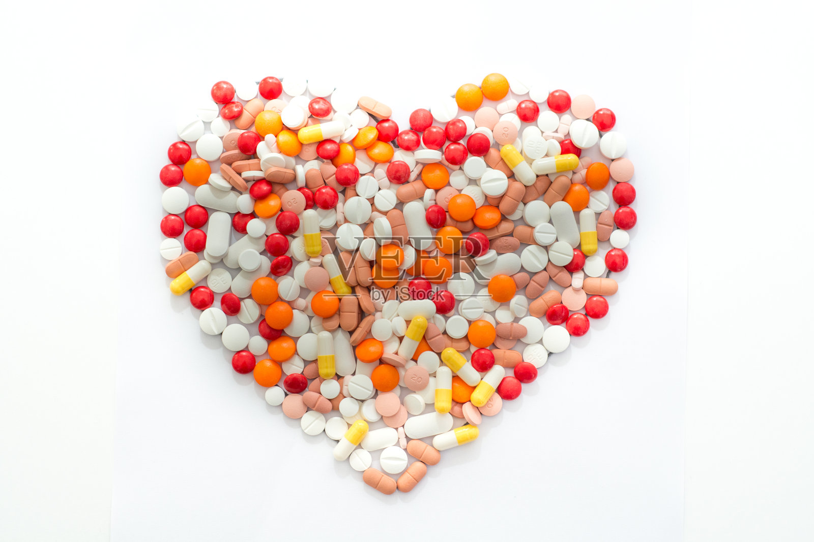 心形的药物照片摄影图片