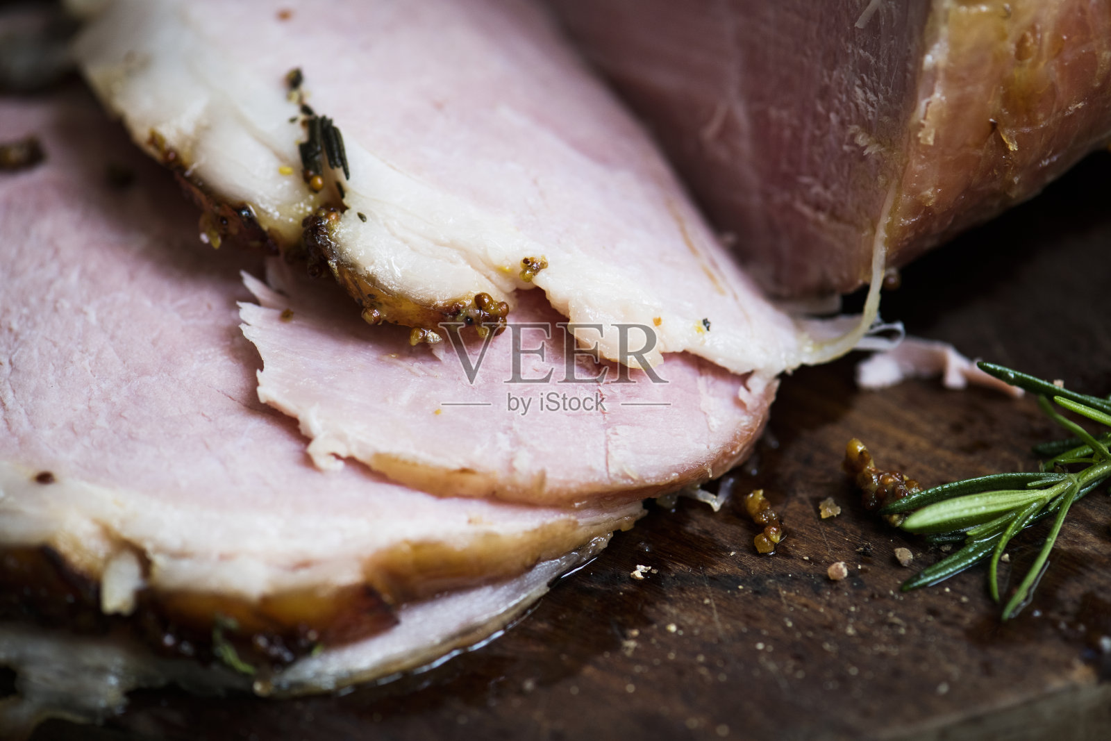 烤火腿美食摄影食谱创意照片摄影图片
