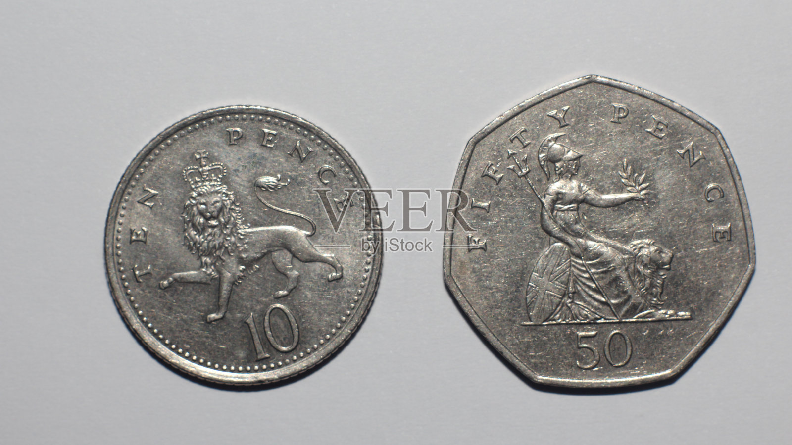 英国的硬币照片摄影图片