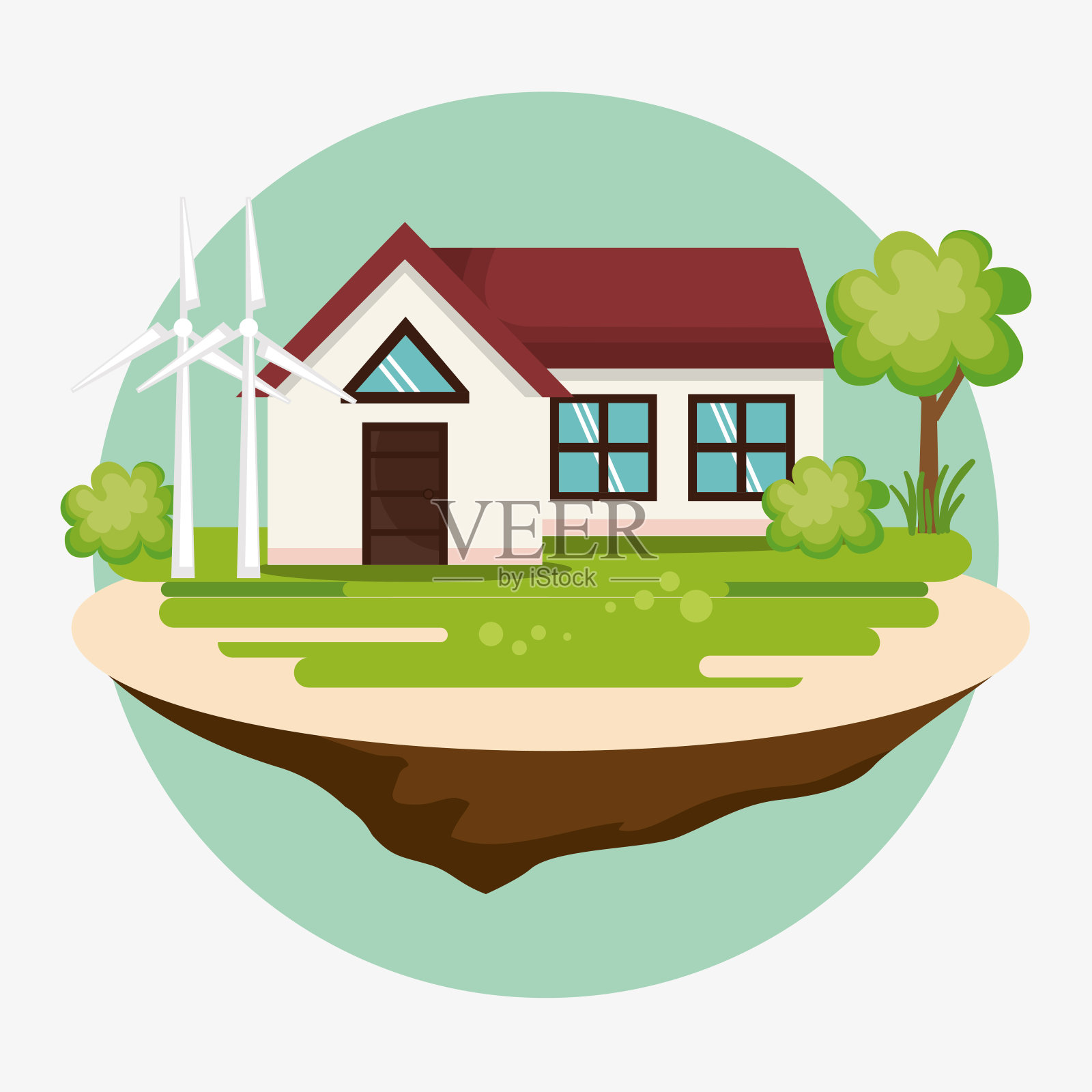 房子与拯救世界图标设计元素图片