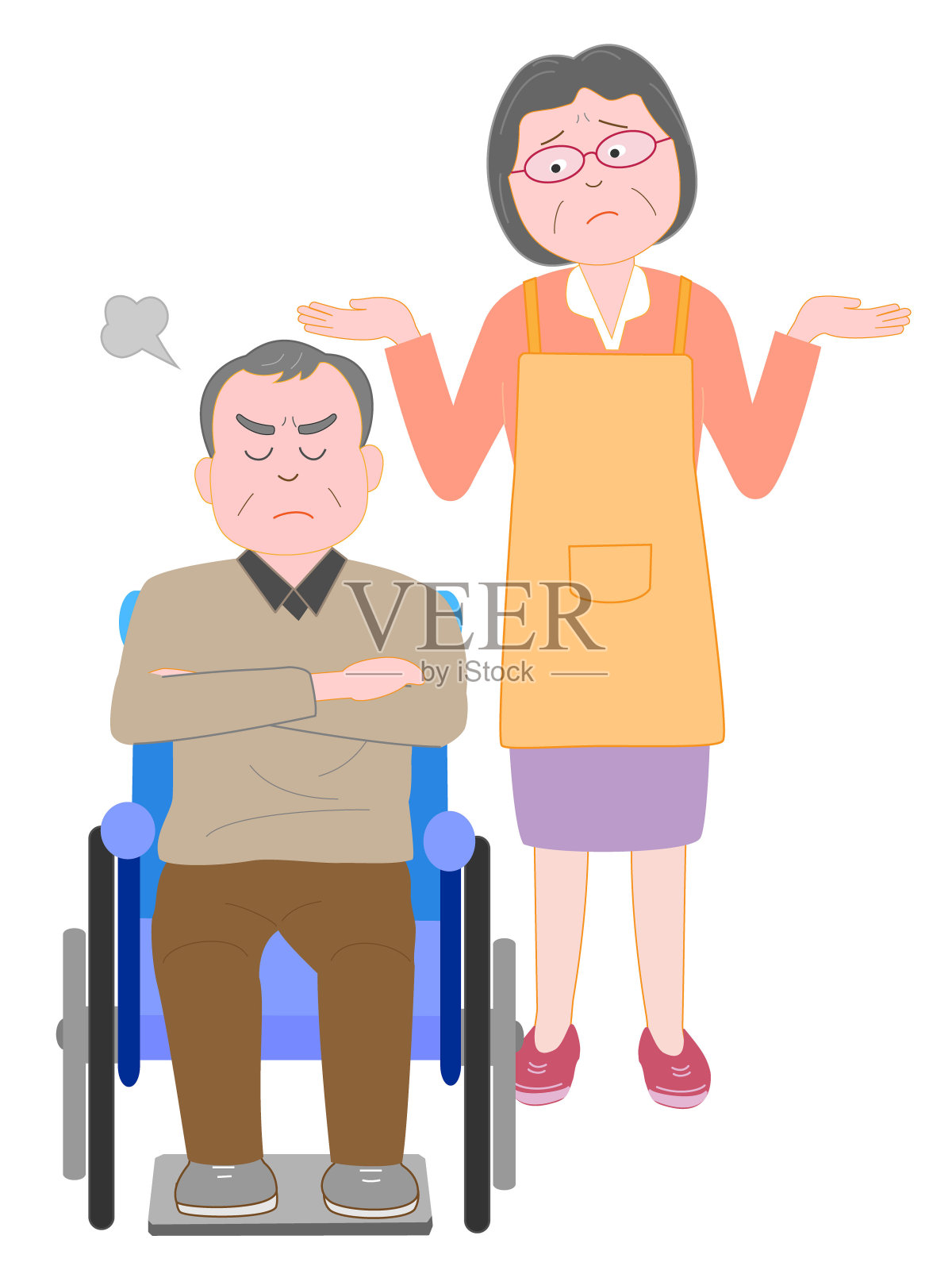 骚扰插画图片素材