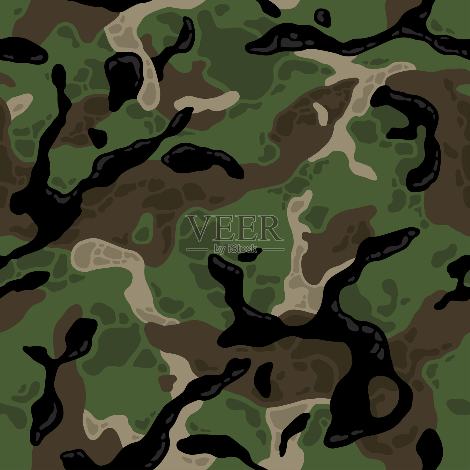 伪装无缝插画图片素材