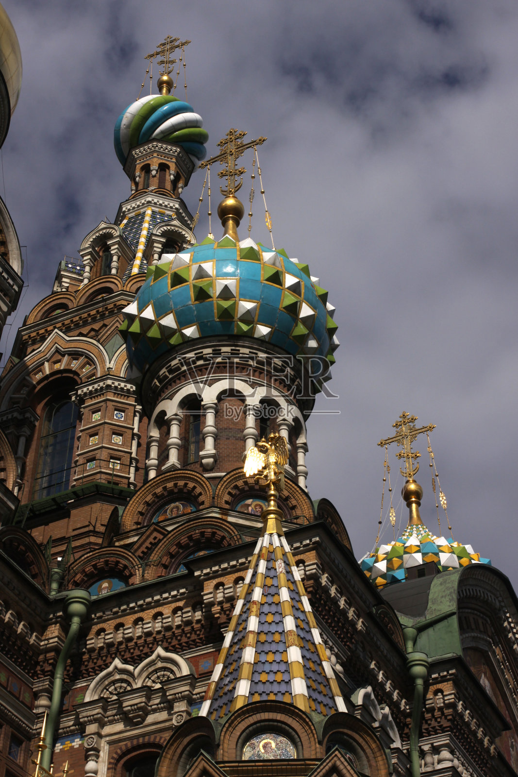 俄罗斯圣彼得堡教堂的救世主洒血照片摄影图片