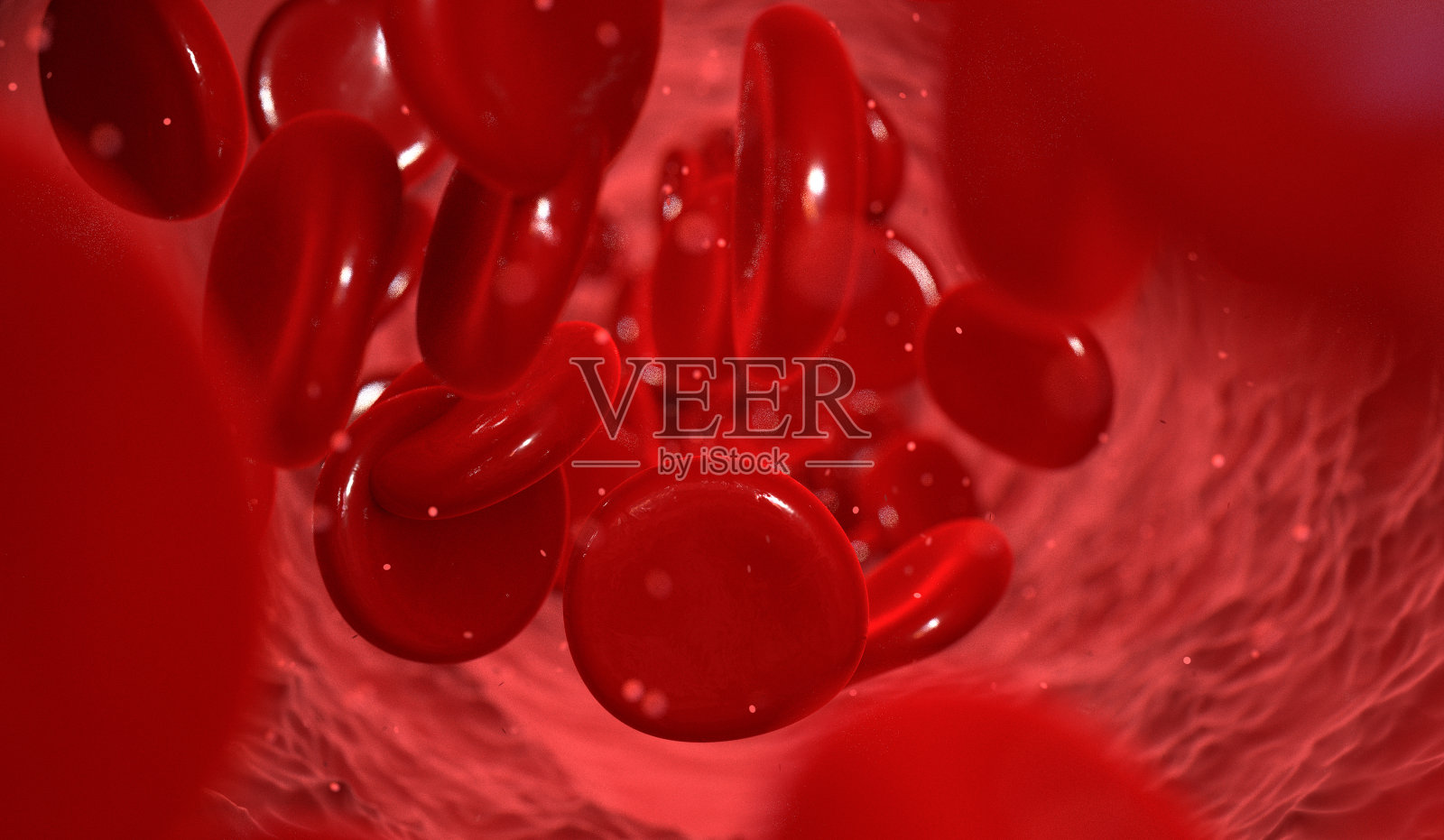 静脉中的血细胞照片摄影图片