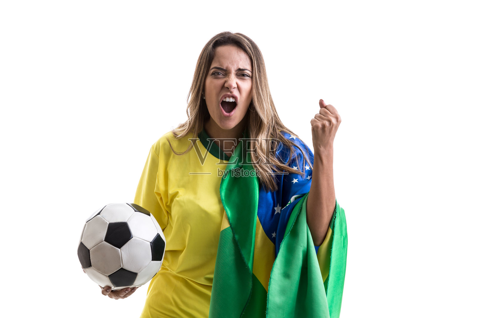 巴西球迷庆祝照片摄影图片