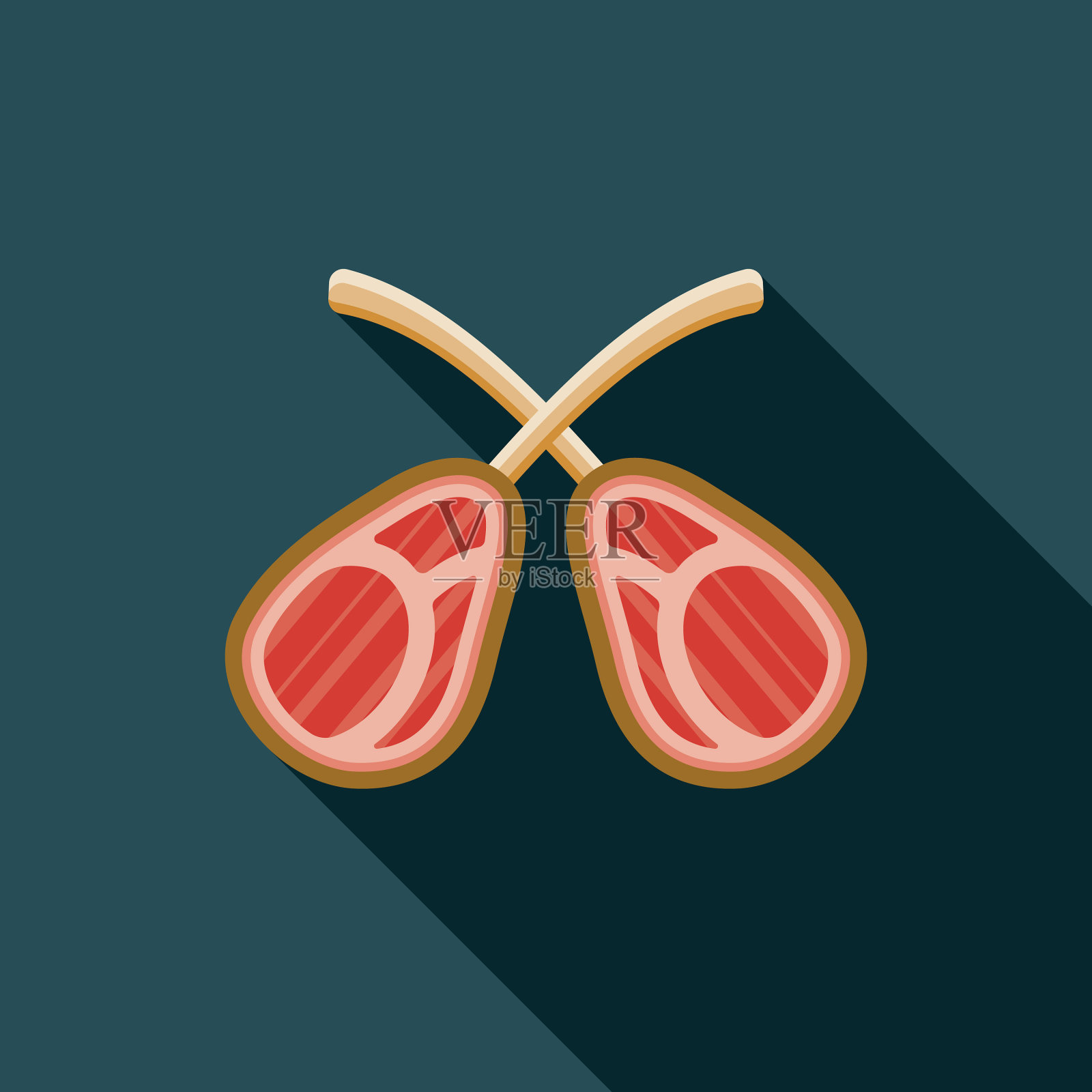 羊平设计斋月图标插画图片素材