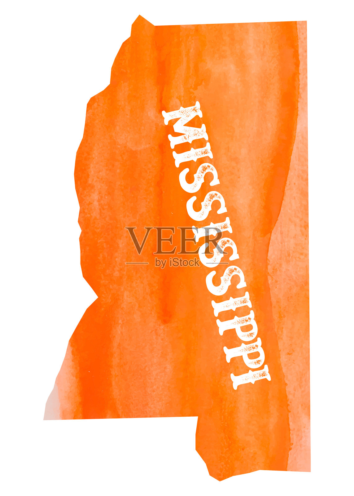 水彩密西西比插画图片素材