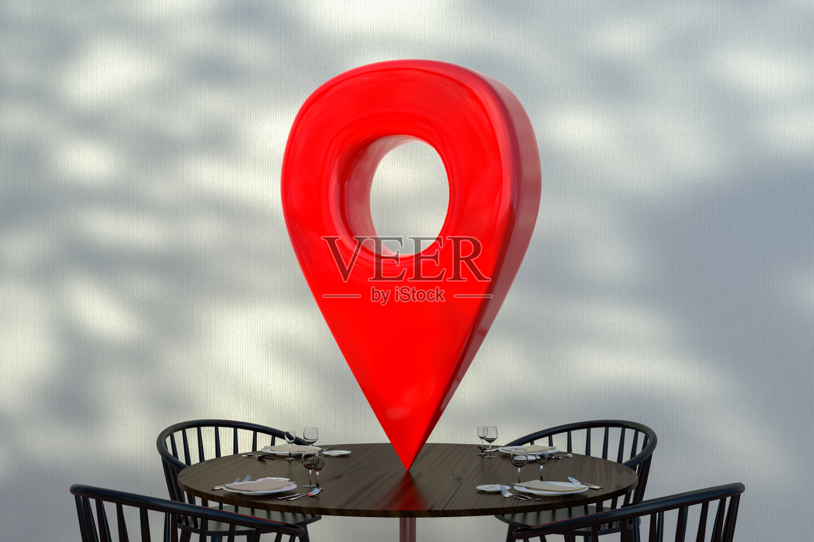 咖啡馆或餐厅内的地理标记照片摄影图片