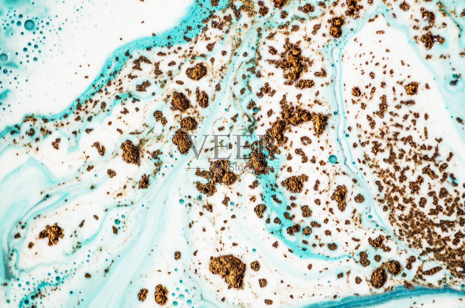 Ebru。风格结合了大理石的漩涡或玛瑙的波纹。自然的奢侈品。古代东方绘画技法。照片摄影图片