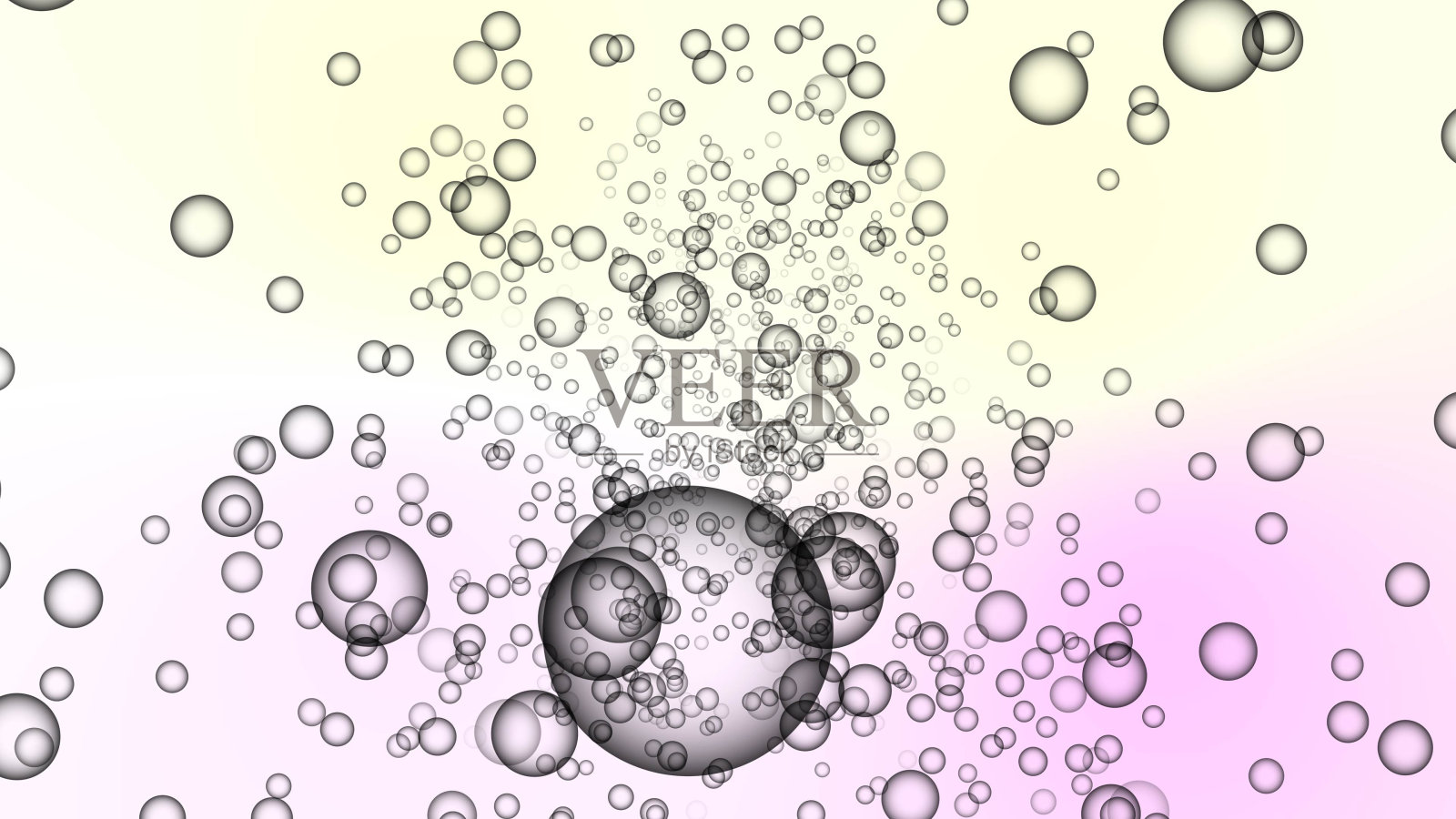 现实的肥皂灰色泡沫与彩色的背景-肥皂泡沫的背景插画图片素材