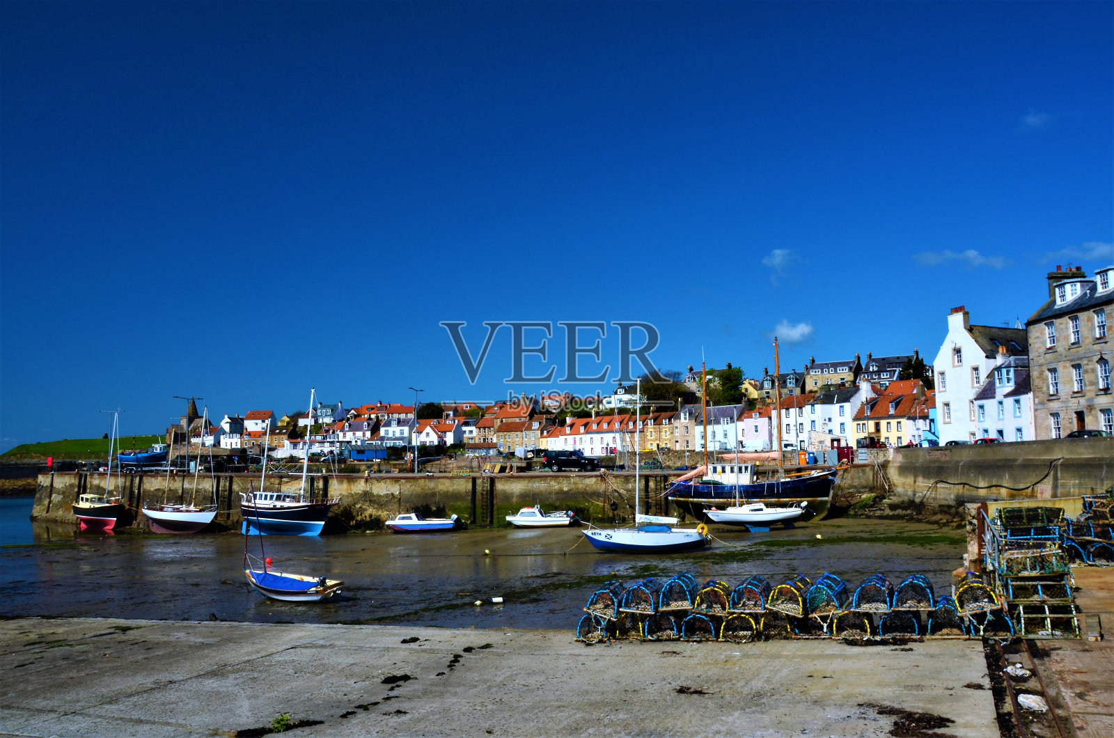 圣Monans港口照片摄影图片