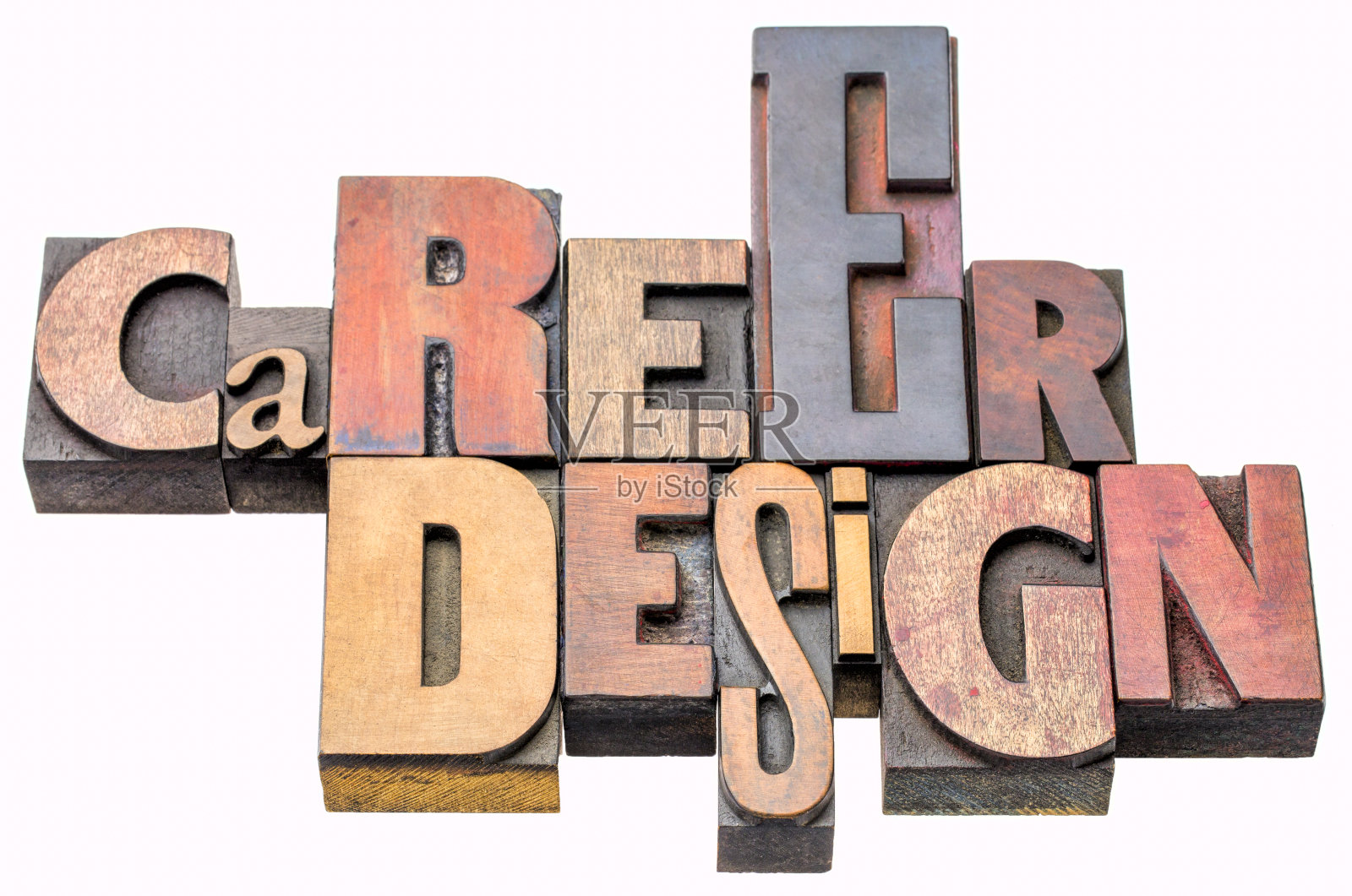 职业设计-孤立字抽象木型照片摄影图片