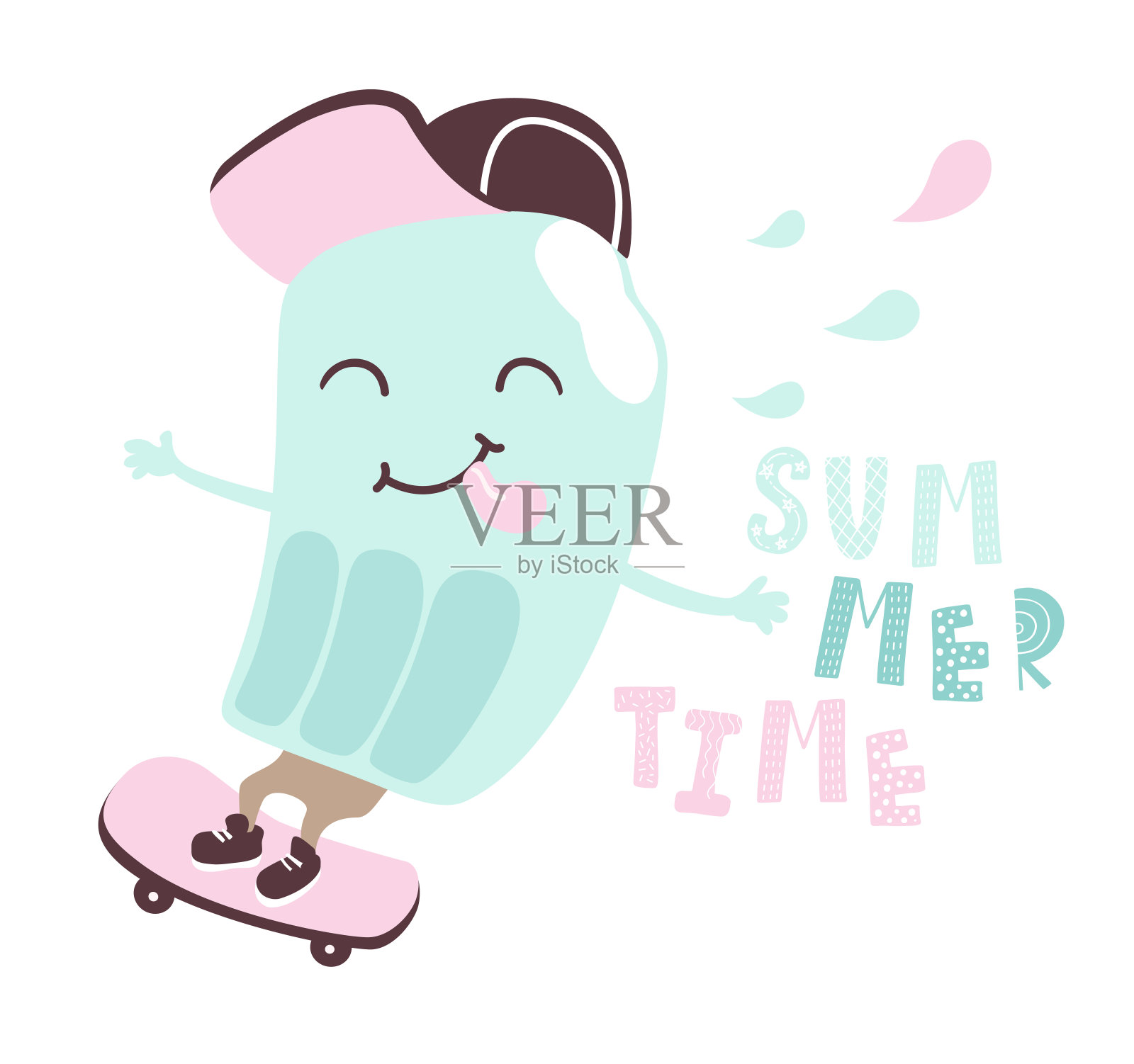 酷冰淇淋骑士设计元素图片