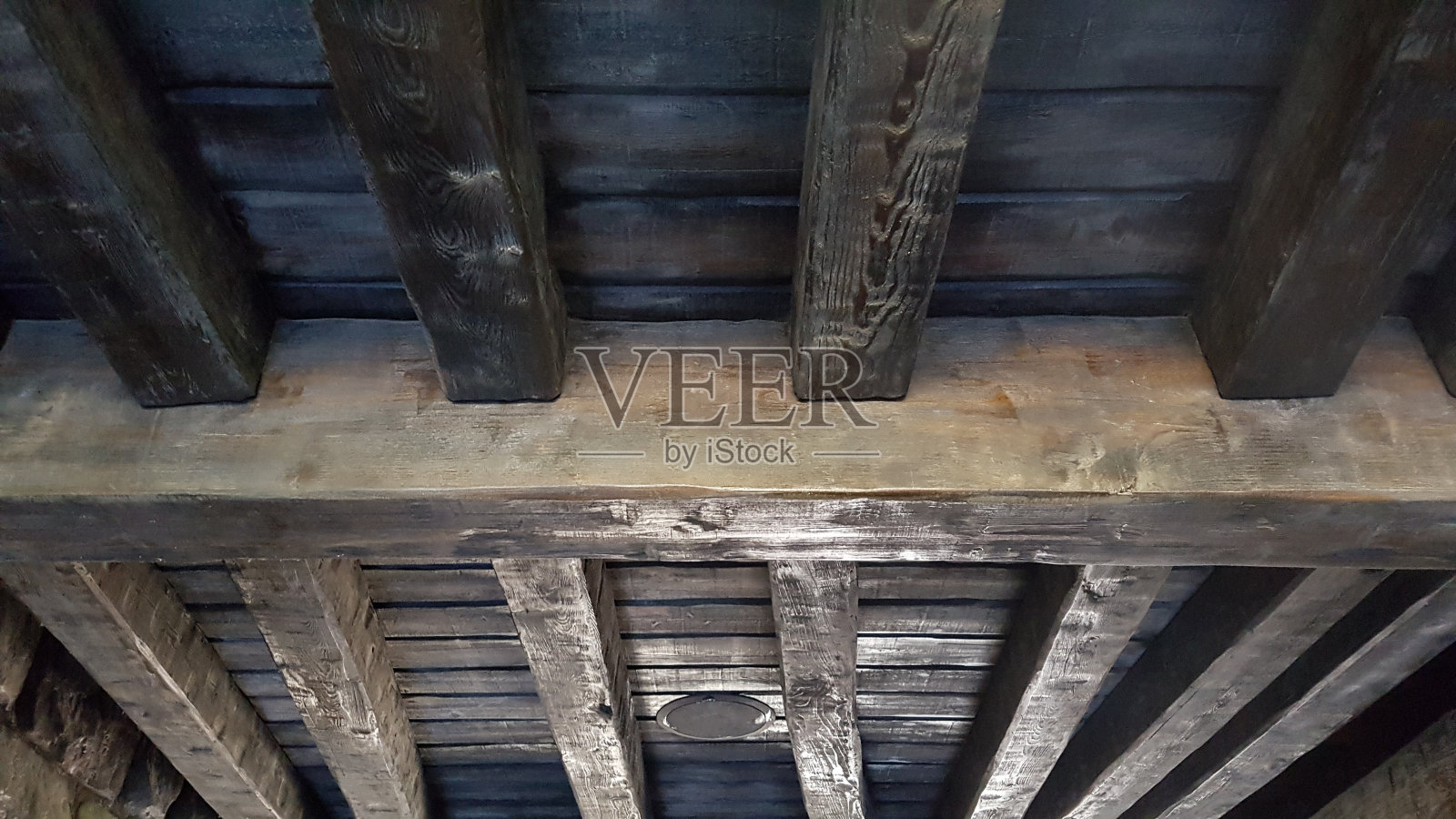 木材平顶梁照片摄影图片