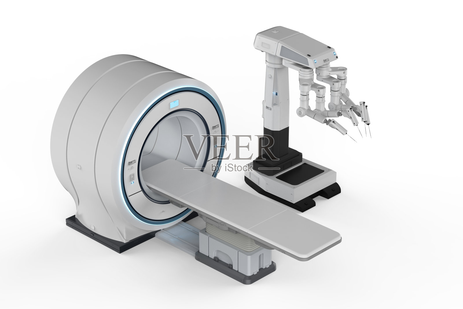 磁共振扫描与机器人手术照片摄影图片